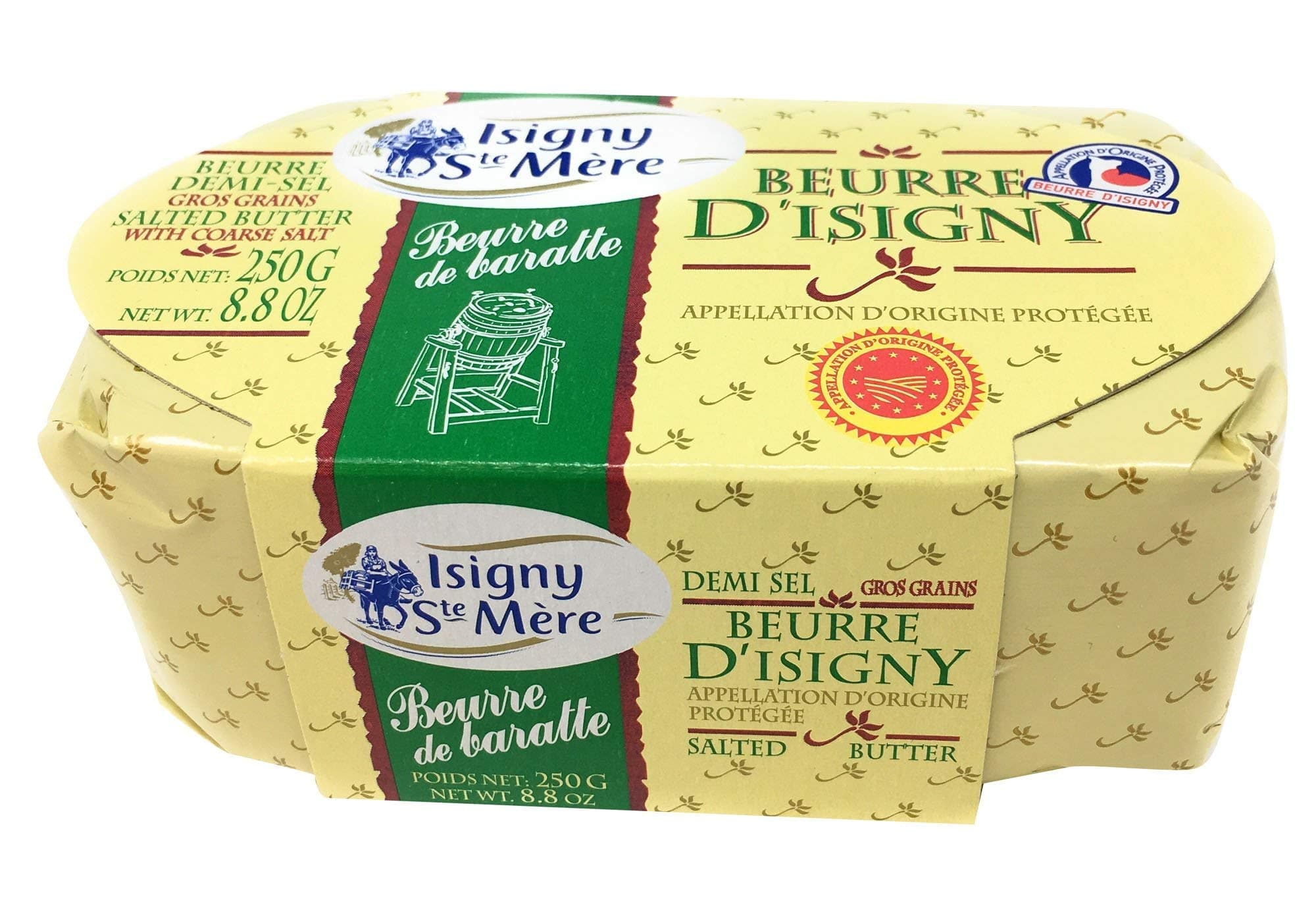 ISIGNY STE MERE Salted Churned Butter, 8.8 OZ