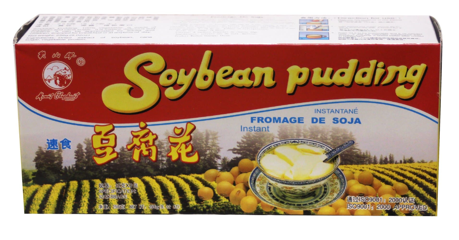 即食豆腐花 instant Fromage De soja Soybean Pudding 9.02 oz (Pack of 3)