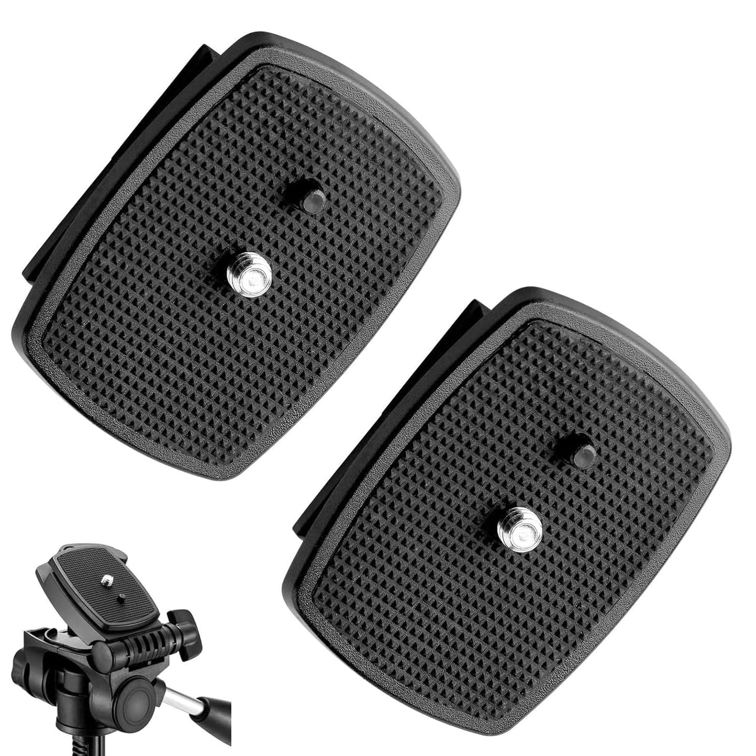 Tripod Quick Release, 3 Pcs 43mm Plate Camera Mounting Adapter Parts Replacement Tripod Mount for Torjim 60-Inch AX60, Endurax 66" ETR66, UBeesize 60” TR60, Zomei Q111, KingJoy, Victiv, Mactrem PT55