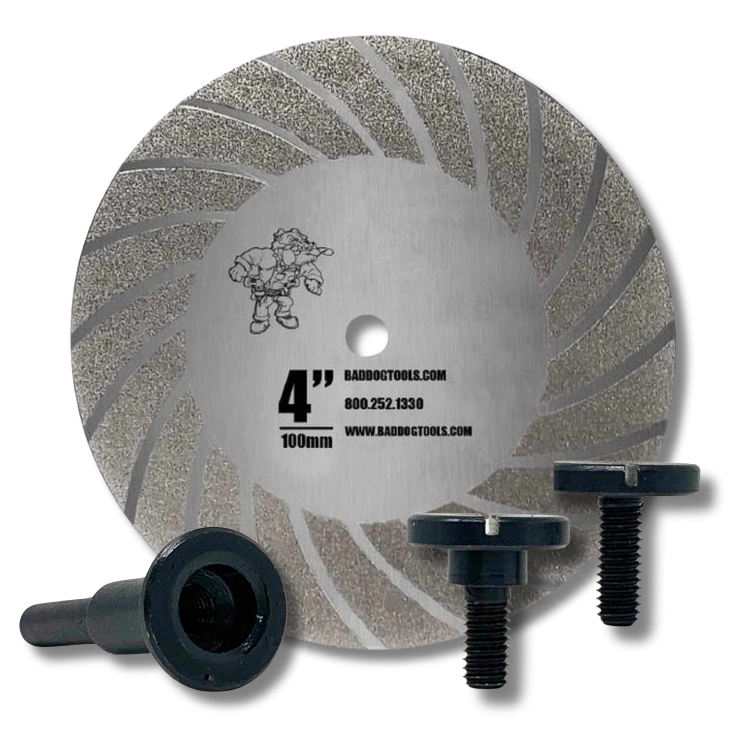 Diamond Drill Sharpener: 4” Diamond-Coated Wheel Drill Attachment with Arbor. Use to Sharpen Bad Dog Drill Bits & More.