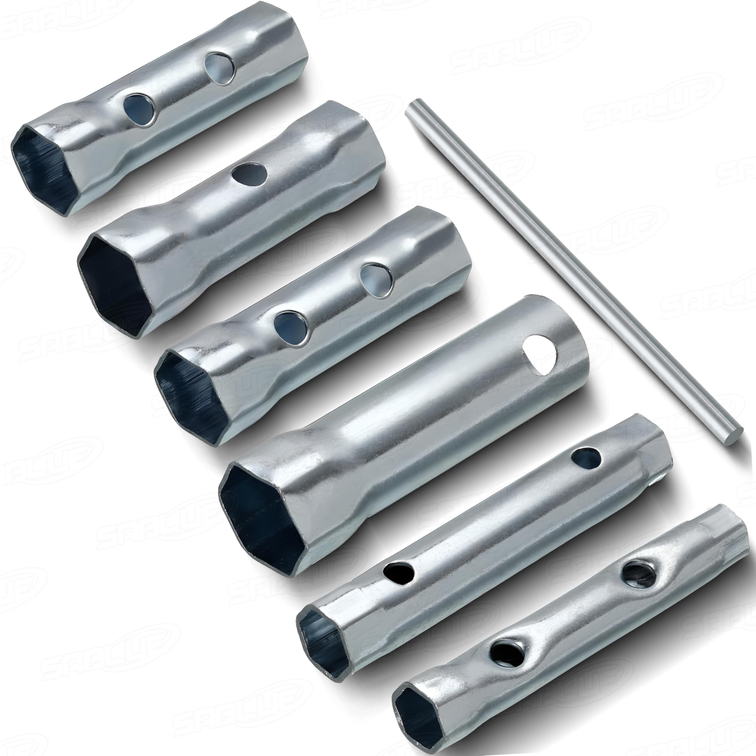 SABLUE 7-Pcs Dual-Ended Spark Plug Socket Wrench Set - Extended Reach & Deep Socket Options for Automotive, Plumbing & More S0002