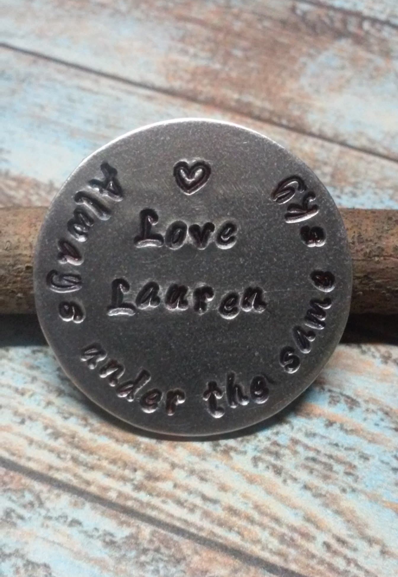 Always under the same sky Challenge coin Personalized