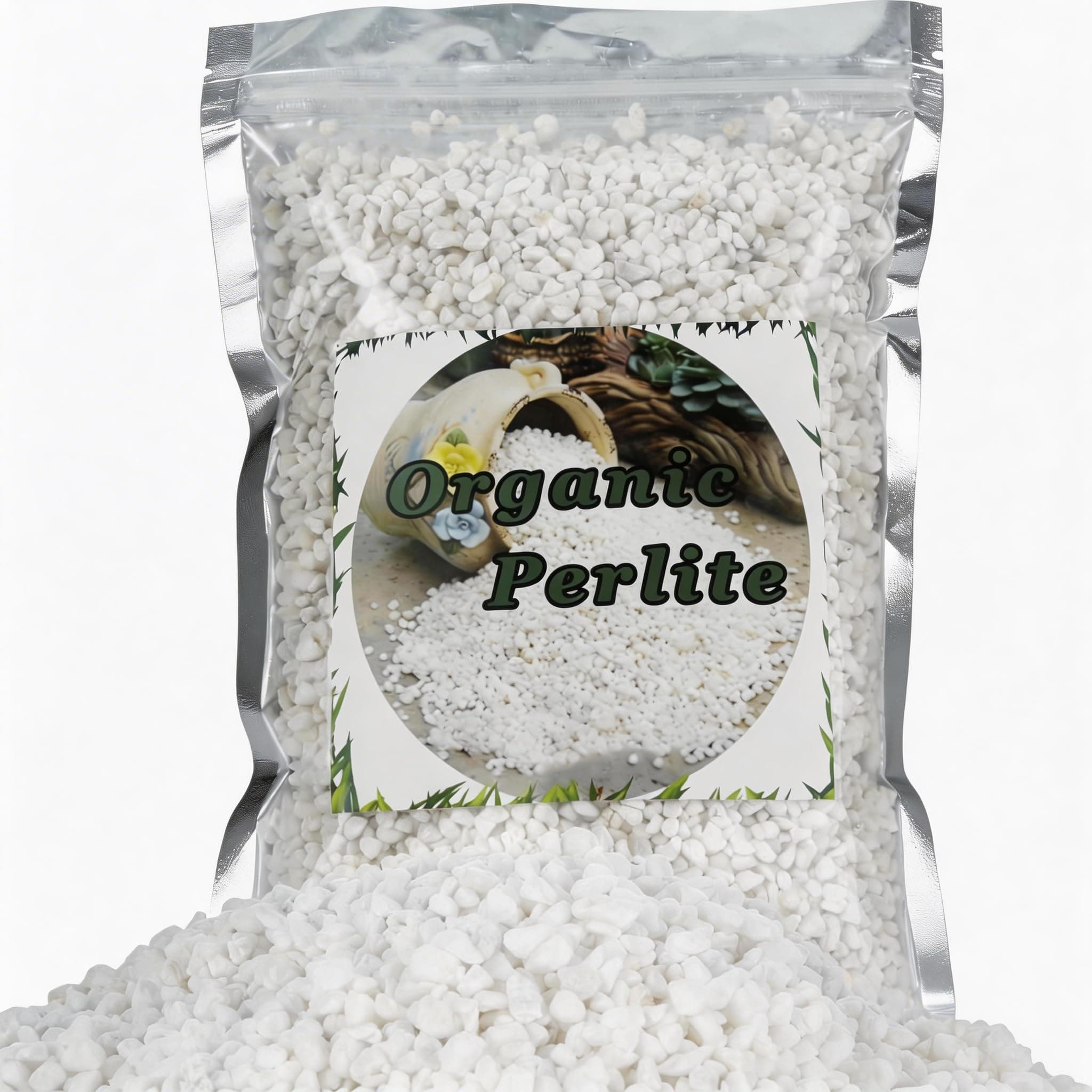 Organic Perlite for Plants, Soil Amendment for Enhanced Drainage and Growth, Ideal for Potting Mixes (1 Quart)