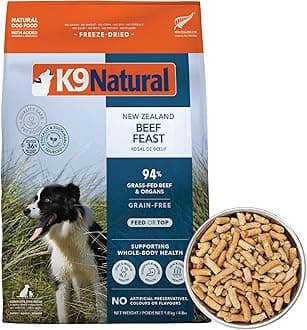 K9 Natural Freeze-Dry Dog Food Beef Feast 4 lbs - Freeze-Dry Multi-Nutrition for Dogs