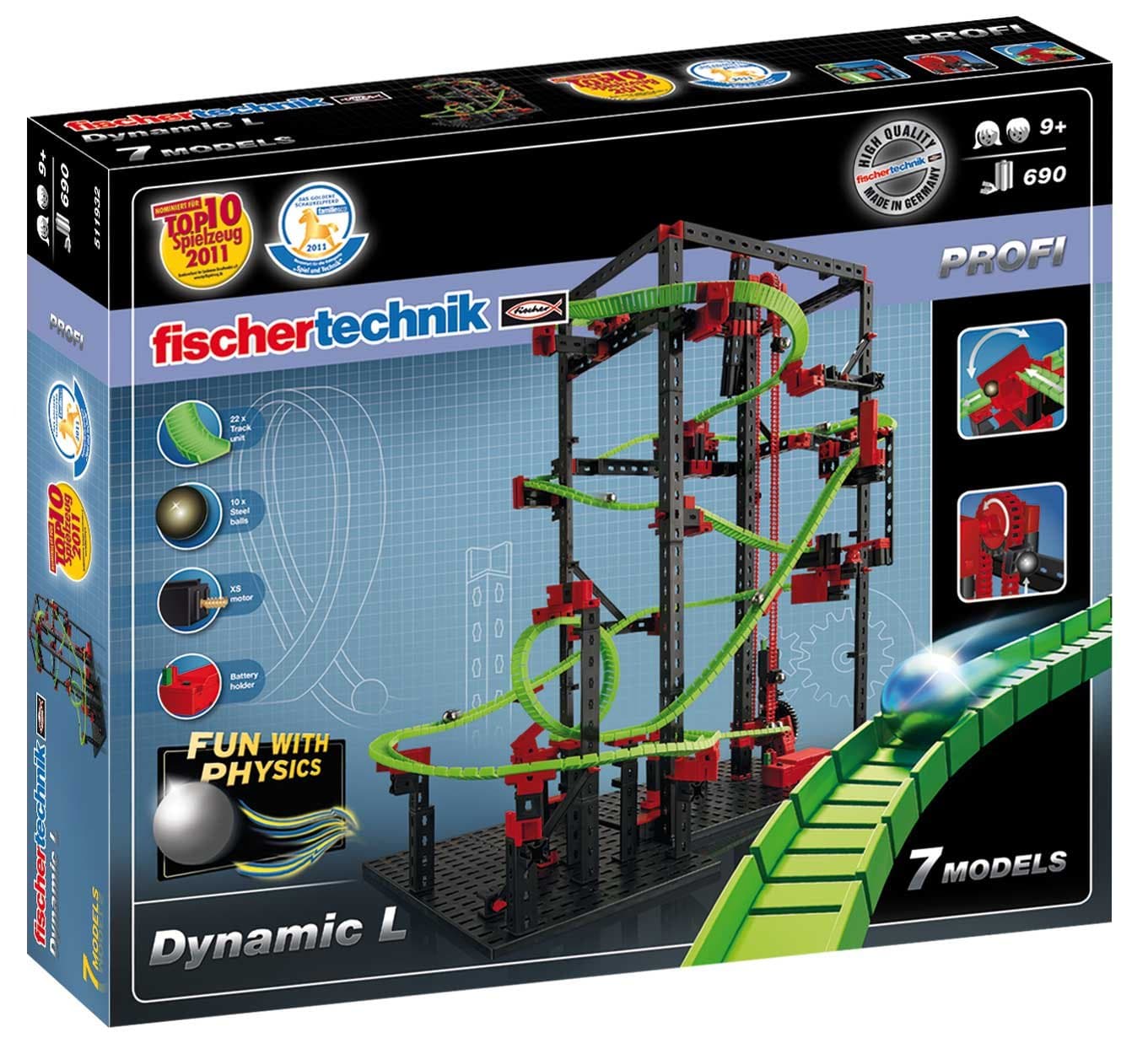 fischertechnik Brand, Plastic Dynamic Building Kit for Kid, Understand Technology while Playing