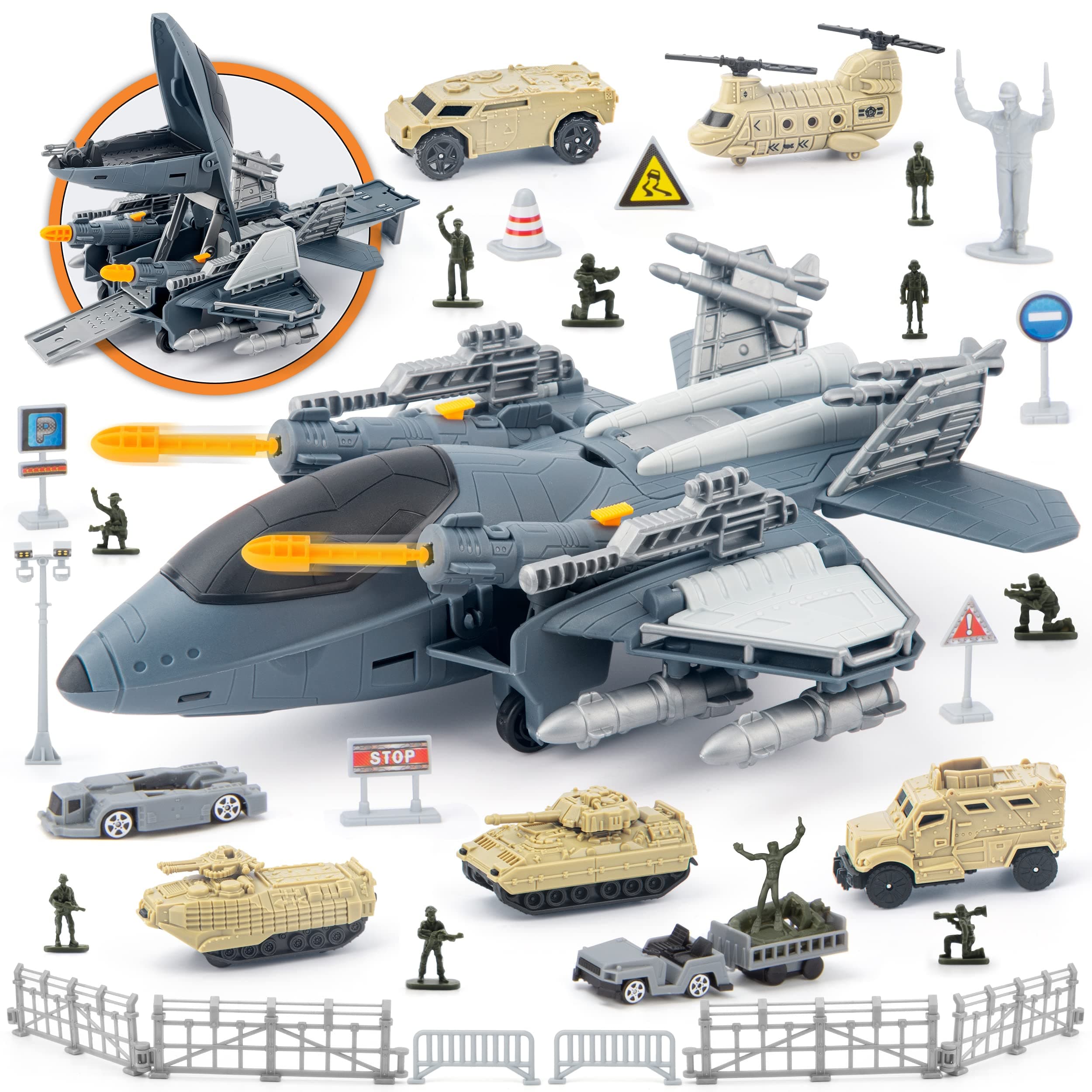 Military Fighter Jet Toy Sets