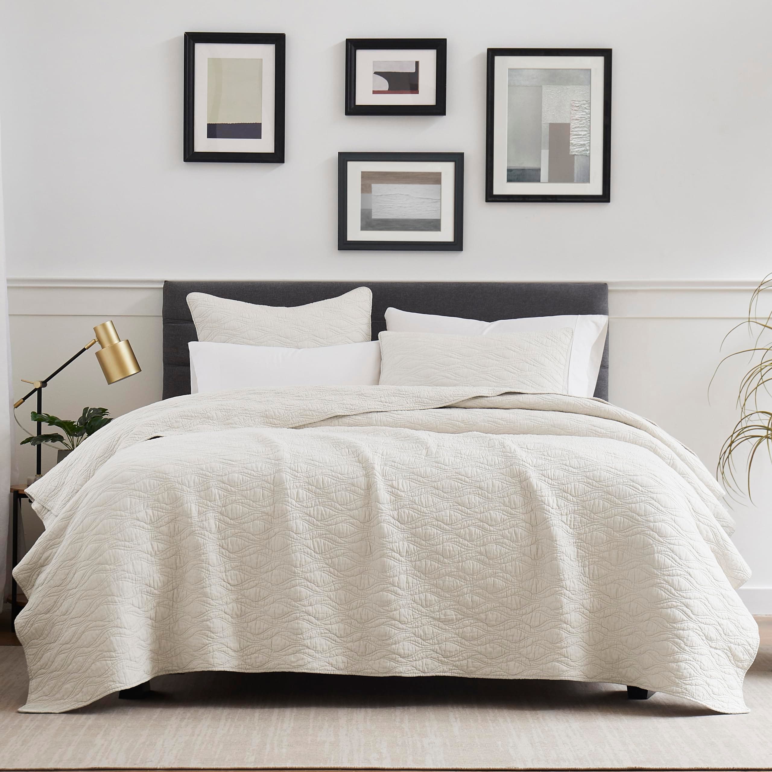 palassio Ivory 100% Cotton Quilt Sets