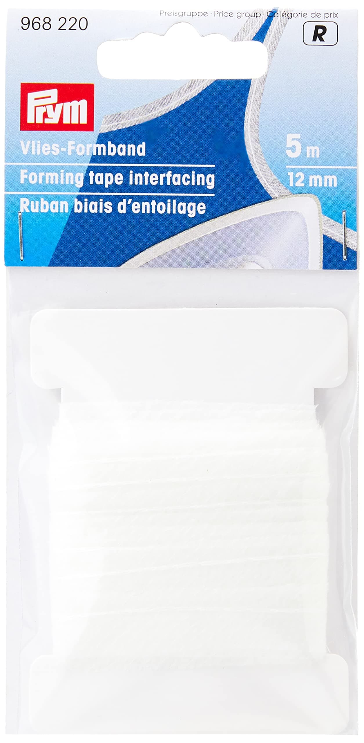 Prym Forming Tape interfacing, 12mm, White, 5m, 12
