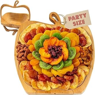 BONNIE AND POP Dried Fruit Nut Gift Basket | Healthy Assorted Natural Snack Gift Tray |Prime Delivery, Extra Large Variety Holiday Food Tray- Birthday, Sympathy, Office, Men, Woman & Families |