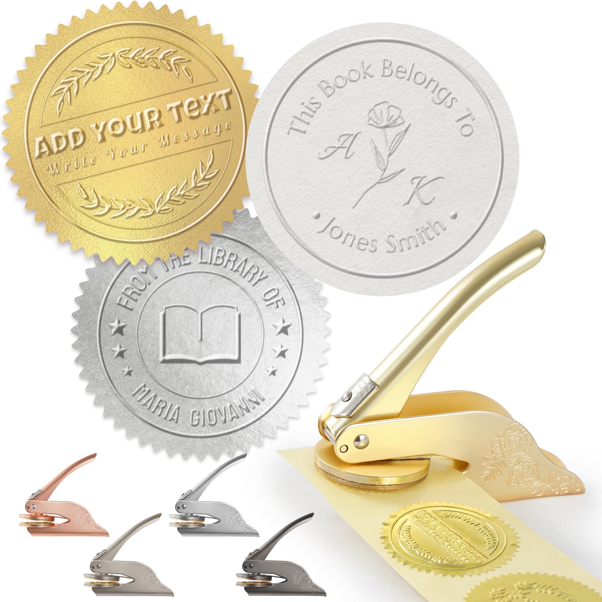 - Personalized Custom Book Stamp, Floral and Monogram or Design Your Own Logo | The Library of Stamp | Ex Libris, Gift for Book Lovers/Wedding Invitation