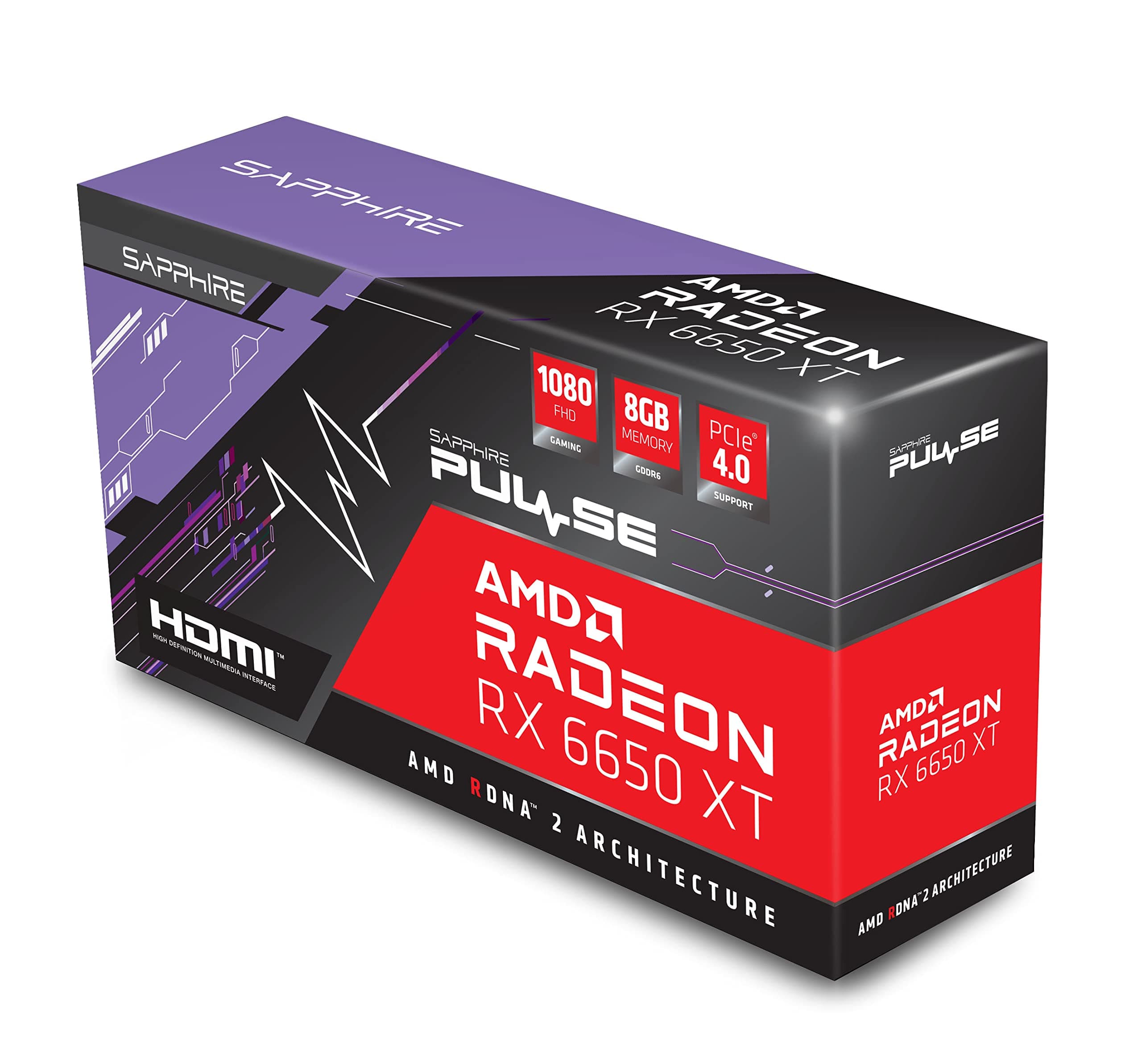 Sapphire Pulse AMD Radeon RX 6650 XT pci_e_x16 Graphic Card with 8 GB GDDR6, AMD RDNA 2