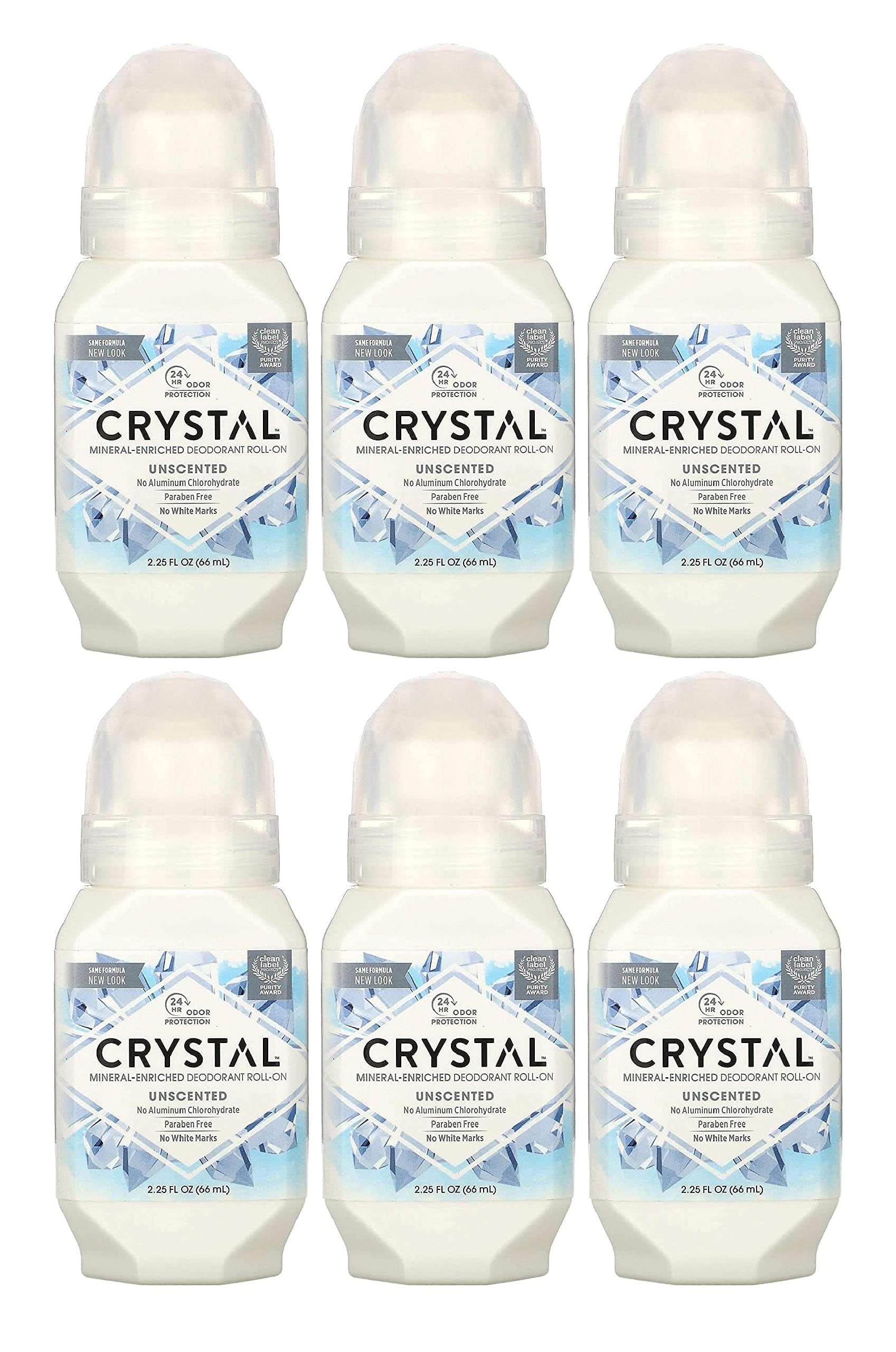 Crystal Body Roll-On Deodorant, 2.25 Ounce - 6 per case.