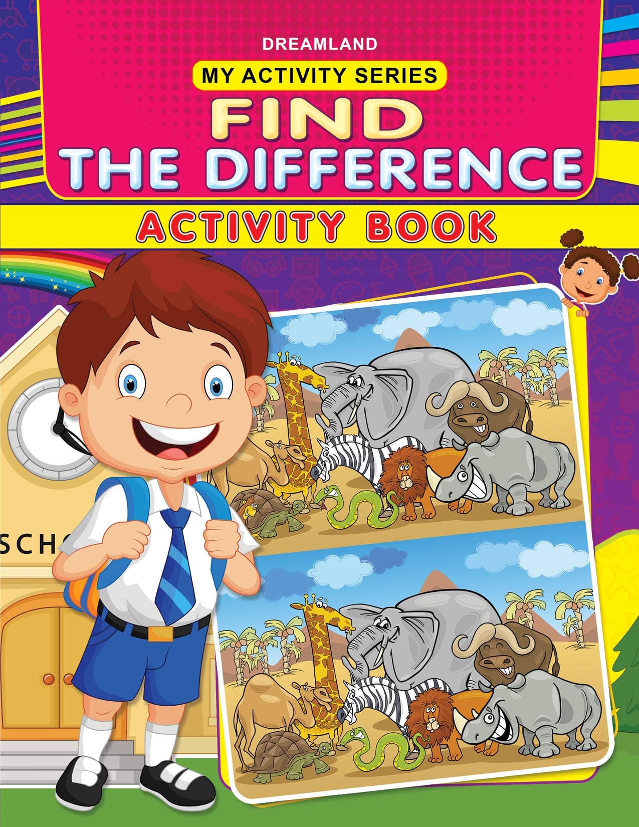 My Activity – Find the Difference Activity Book | Puzzle and Brain Game Workbook for Kids Ages 2–5 | Spot the Difference, Visual Skills, Focus and Fun