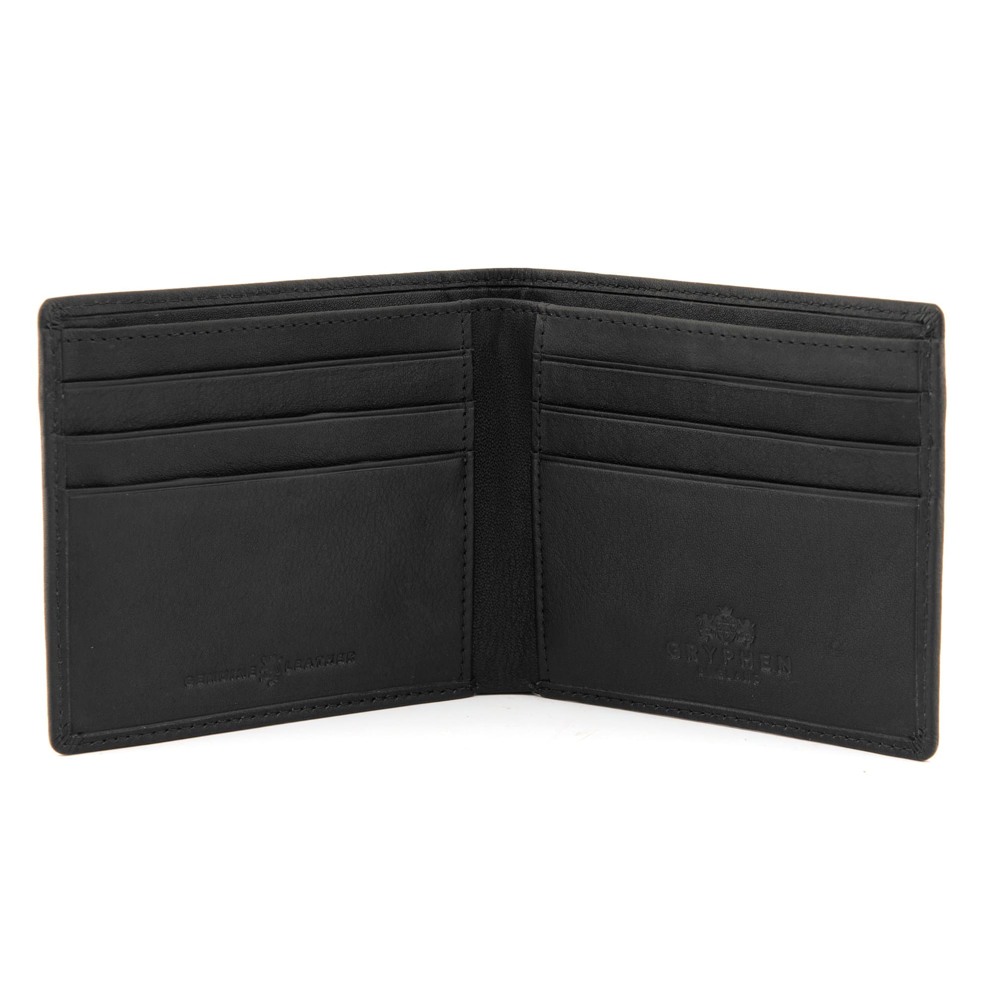 Hoxton Two Fold Leather Wallet by Gryphen with RFID Protection