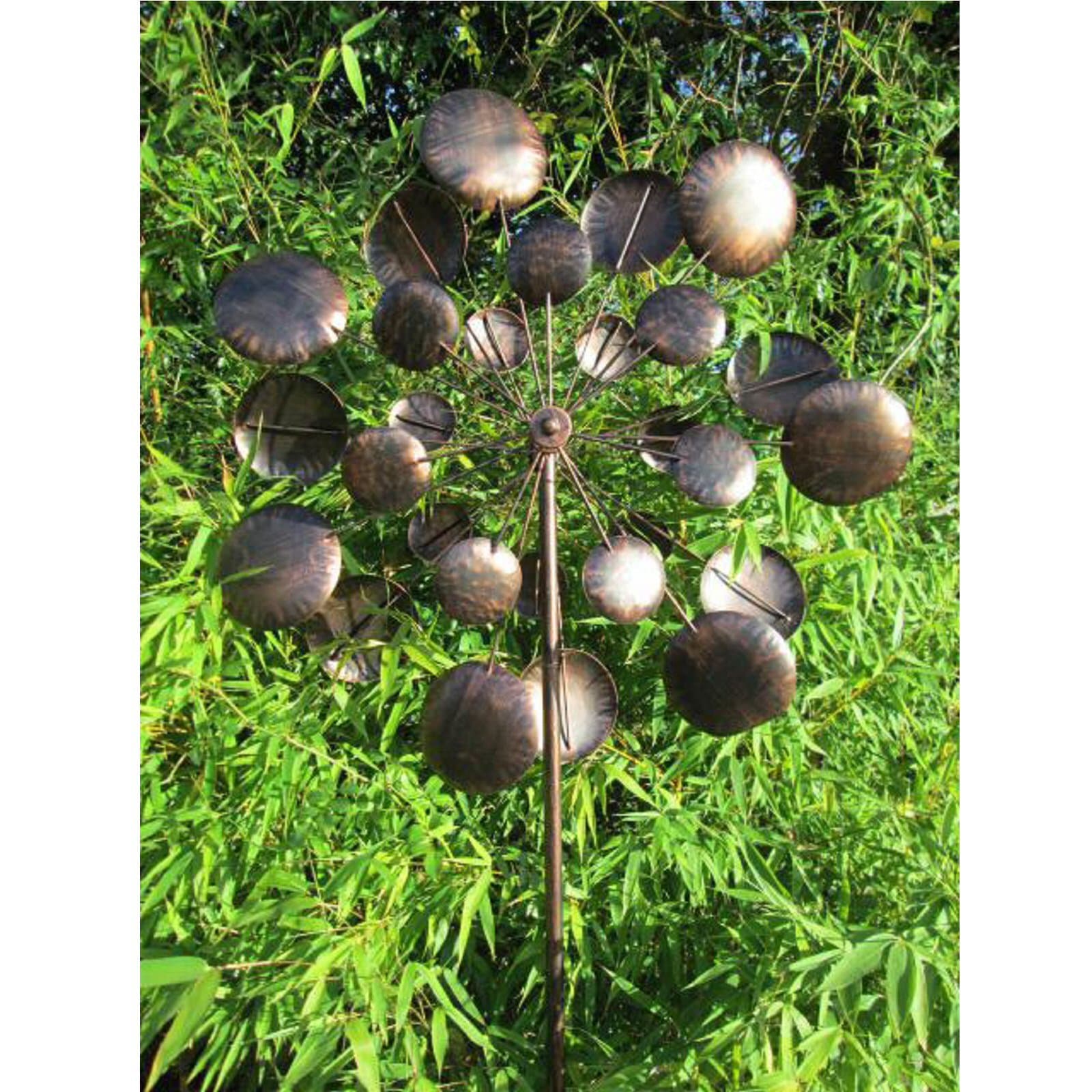 Galaxy Wind Spinner / Wind Sculpture in burnished gold finish