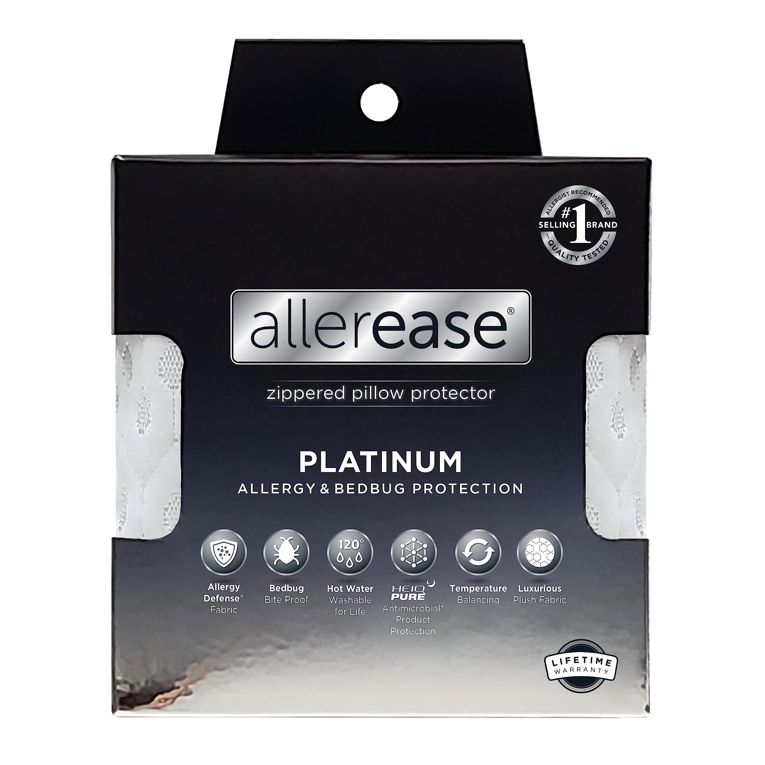Aller-Ease Platinum Pillow Protector, Standard/Queen