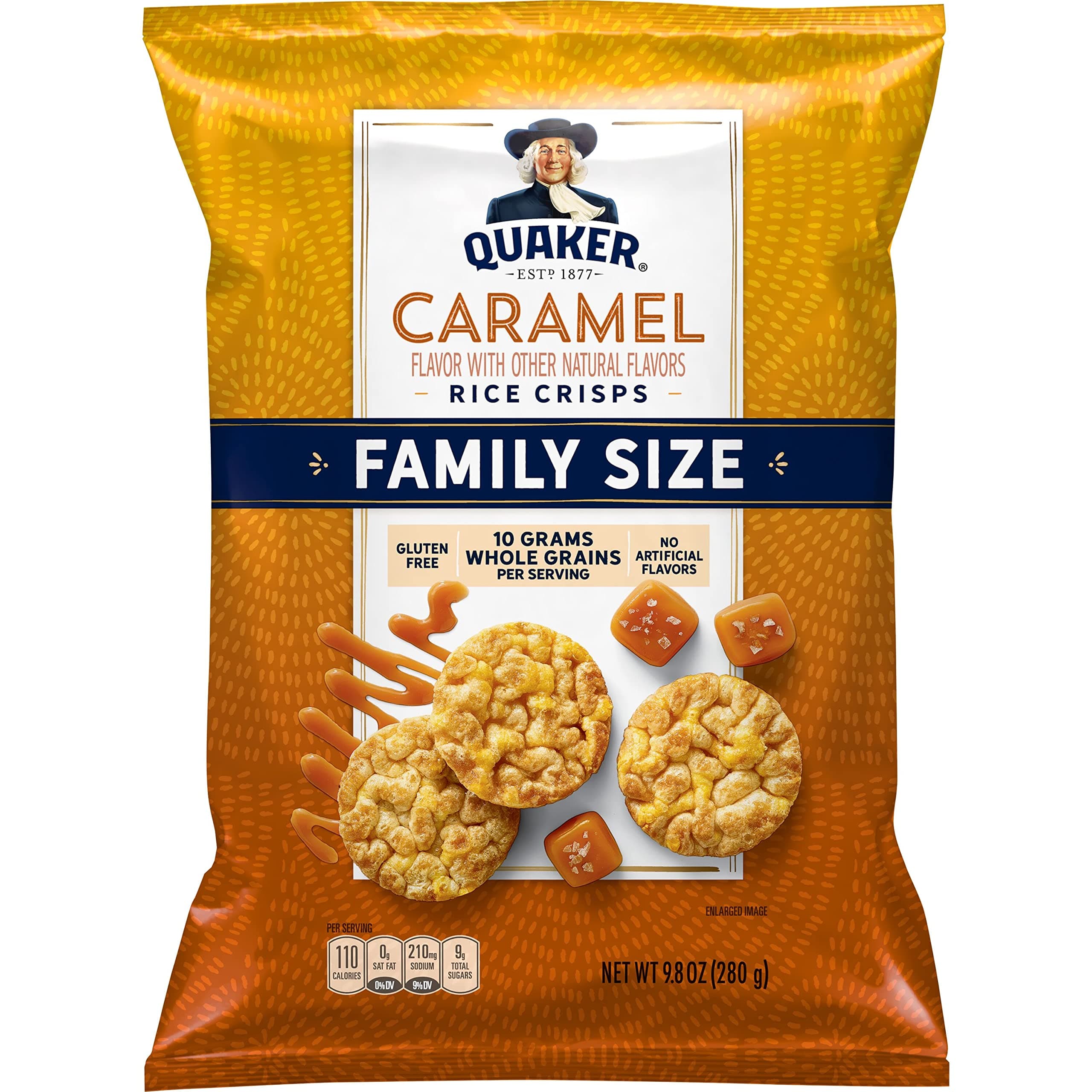 Rice Crisps Caramel, 9.8 Oz