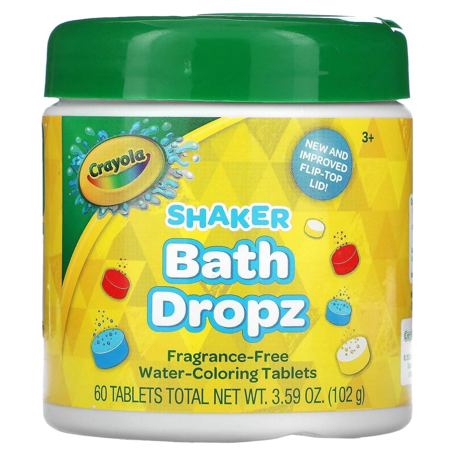 Color Bath Dropz 60 Tablets 3.59 Ounce Jar