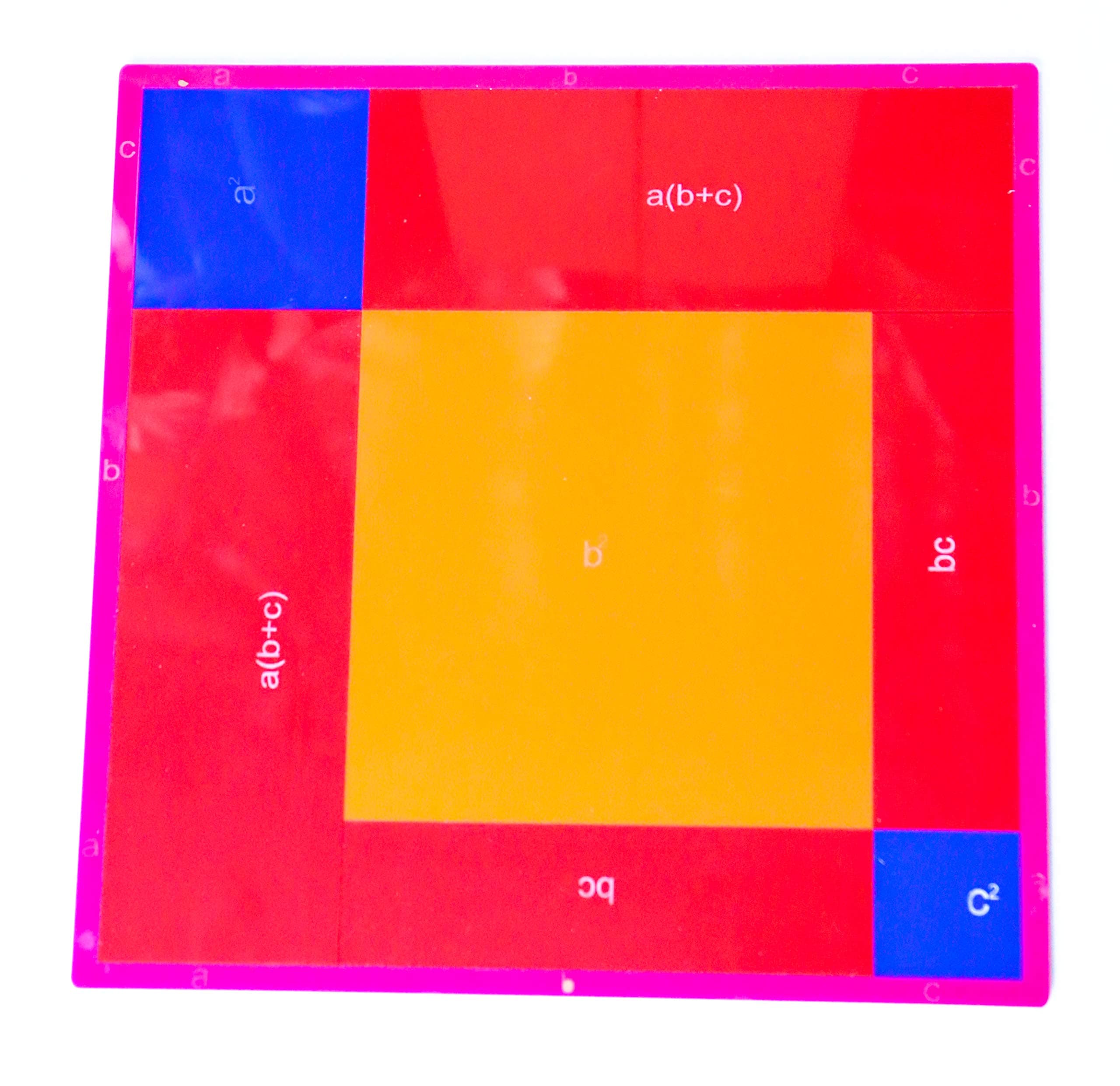 Algebra Kit(A+B+C) 2 Identity Mathematics Kit Lab Model Learning Resources Manipulatives Model For Kids|Teachers And Parents In Classroom Or Home|Big Size|Multicolor