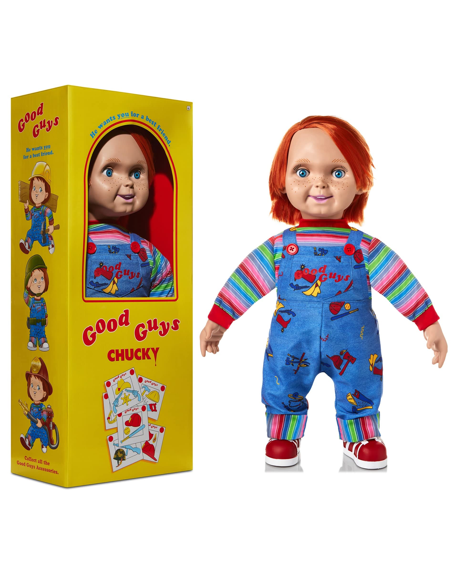 24 Inch Chucky Good Guys Doll, Multicolor