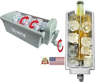 HICE Drink Chiller Rapid Beverage Cooler - Hyper Spin Instant Can & Bottle Cooler, No Batteries, Iced Frost Cooling for Soda, Beer & Water, Mini Universal Drink Cooler, Fast & Coldest Freeze (Gray)
