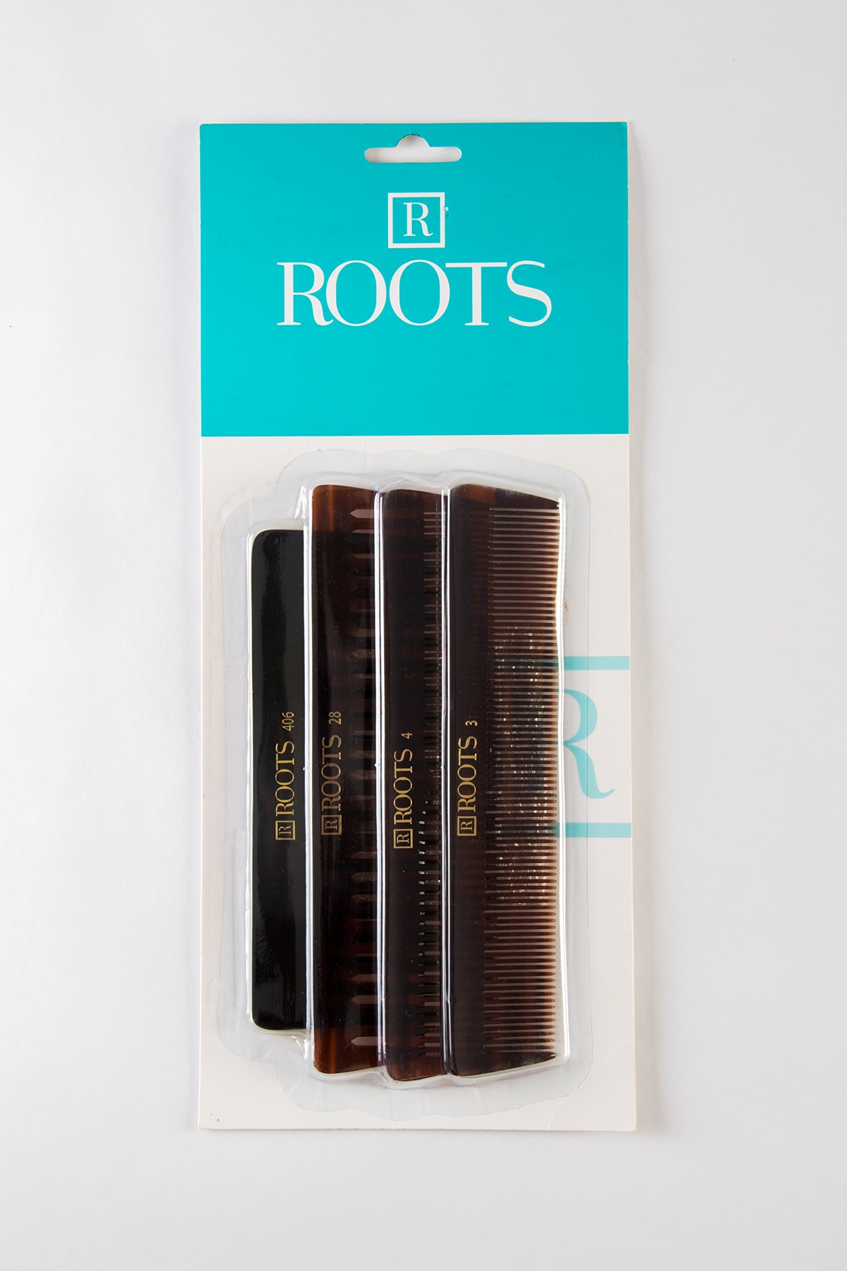 Roots - Brown Combs For Hair - Dressing Comb - Thin And Wide tooth Comb - Pack of 1