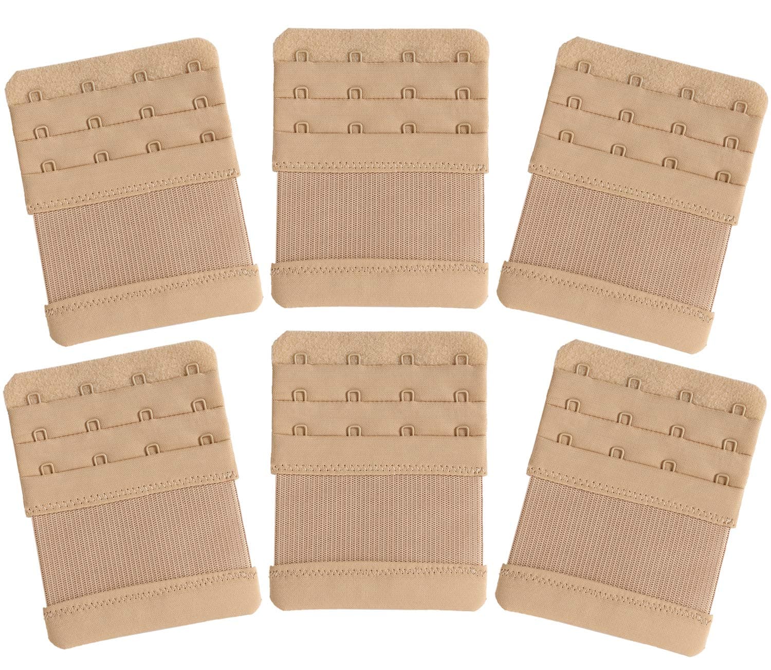 YARBARWomen's Bra Extenders 4 Hook / 3 Hook / 5 Hook / 2 Hook Soft Comfortable Stretchy Bra Extension Strap