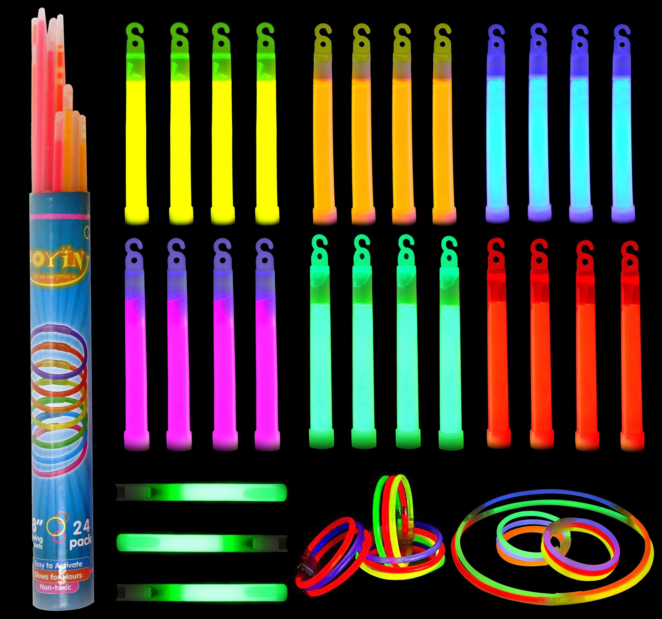 52 Pcs Glowsticks with Industrial Emergency Glowsticks