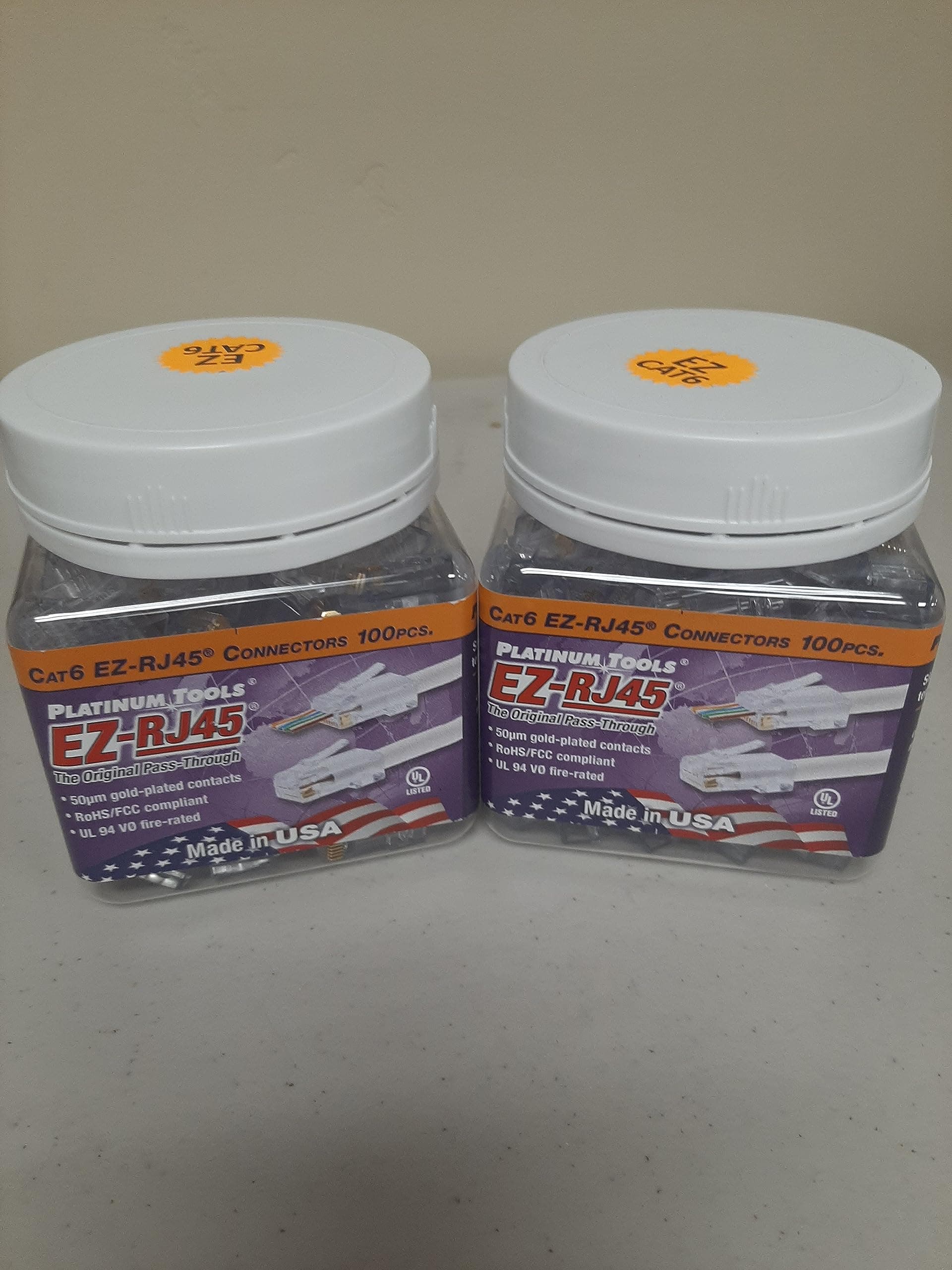 Platinum Tools202010J Cat6 EZ-RJ45 Connectors (2-pack) (2)
