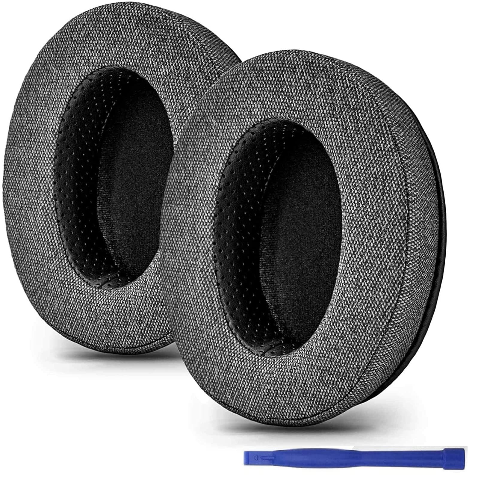 SEEFY Universal Ear Pads Replacement Compatible with HM5 /HS50 HS60 HS70 /Fostex T50RP /Philips SHP9500 Headphones I Gray Linen