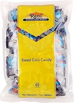 Rani Swad Cola Candy 7oz (200g) Individually Wrapped ~ Indian Tasty Treats | Vegan | Gluten Friendly | NON-GMO | Indian Origin