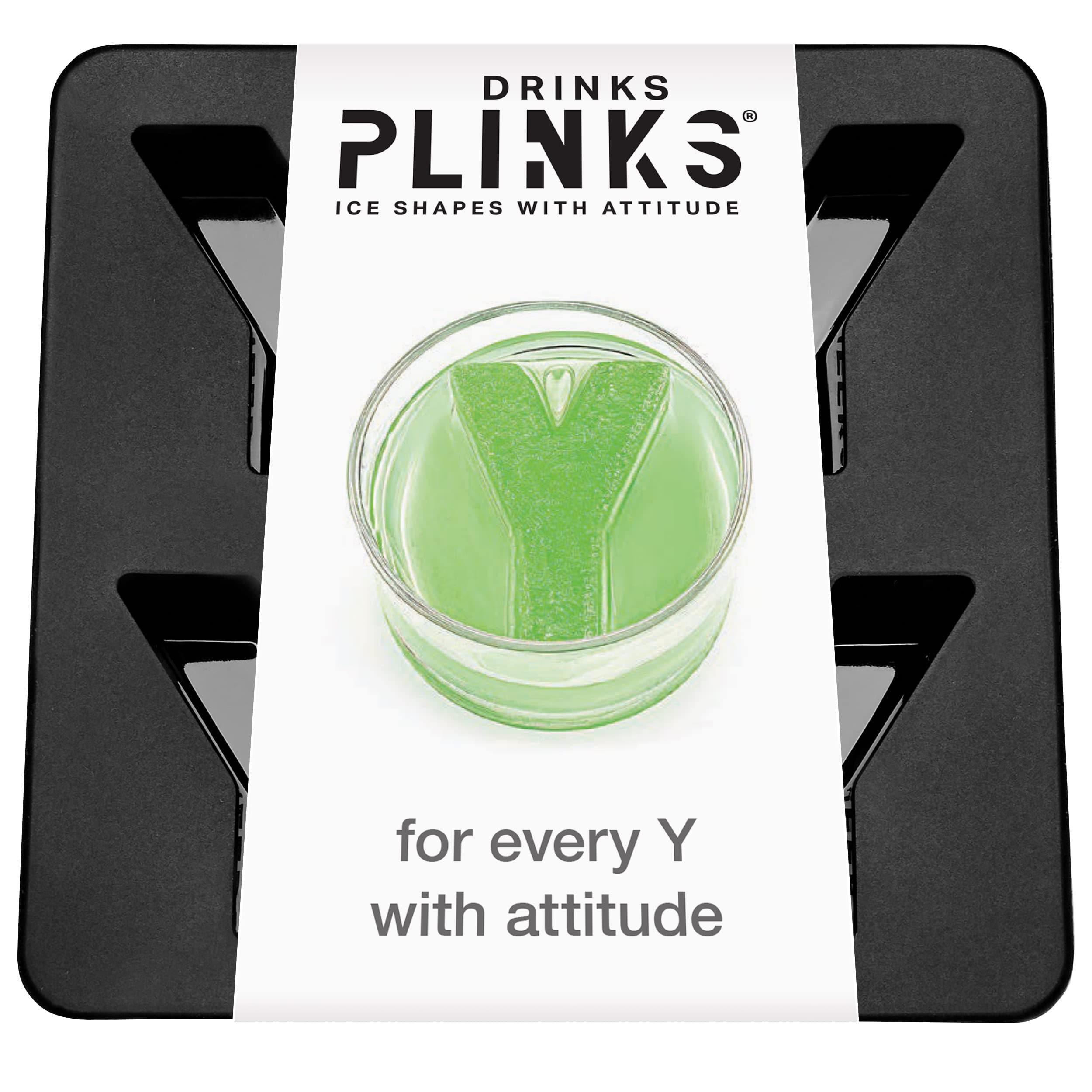 DRINKSPLINKS Silicone Ice Cube Mold Tray - Custom Letter Y. Personalized Monogram Big Ice Cube Molds for Whiskey, Bourbon, Cocktails, and Customized Gifts with Initials. Alphabet Mold for Every Name.