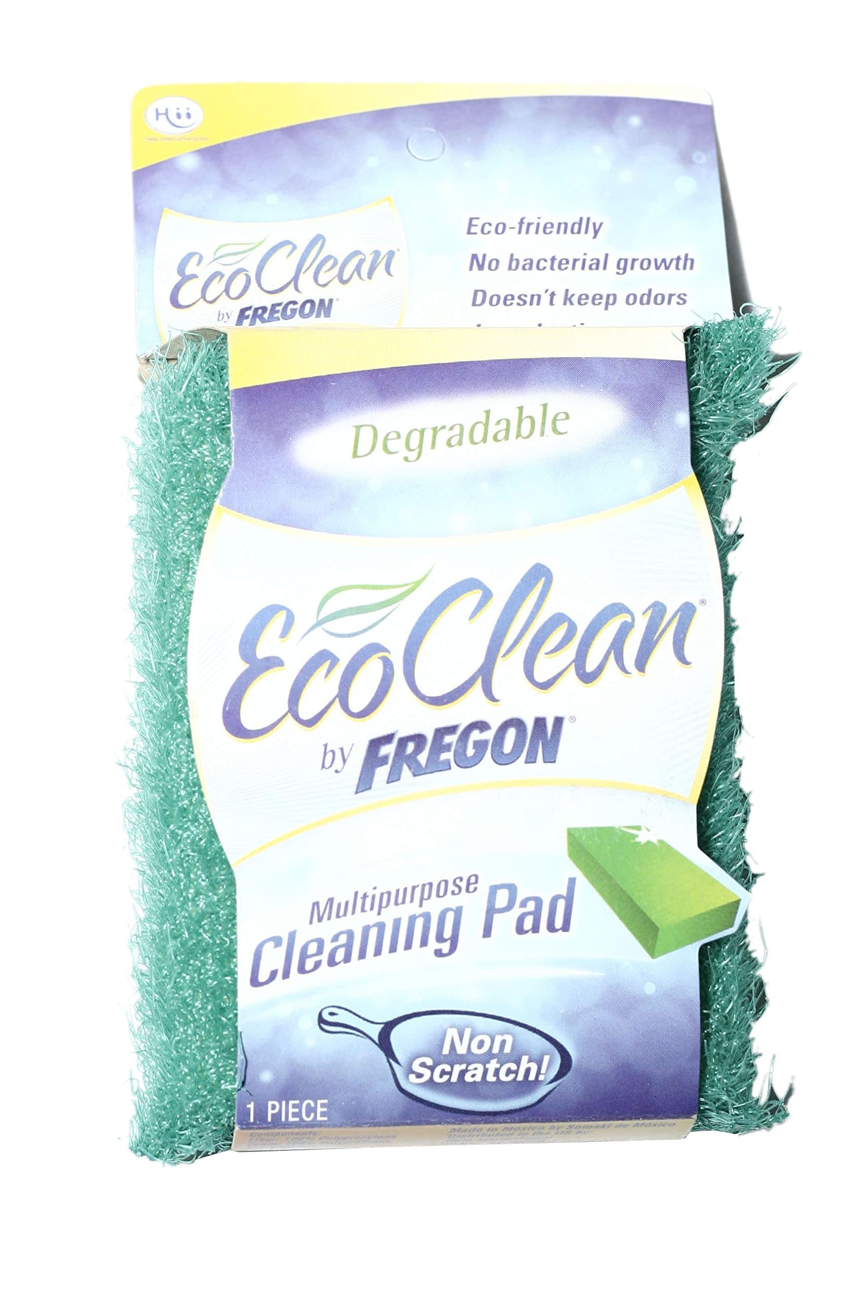 Fregon EcoClean Multipurpose Scrubber For Pots, Pans, Kitchen, and Bathroom, Green