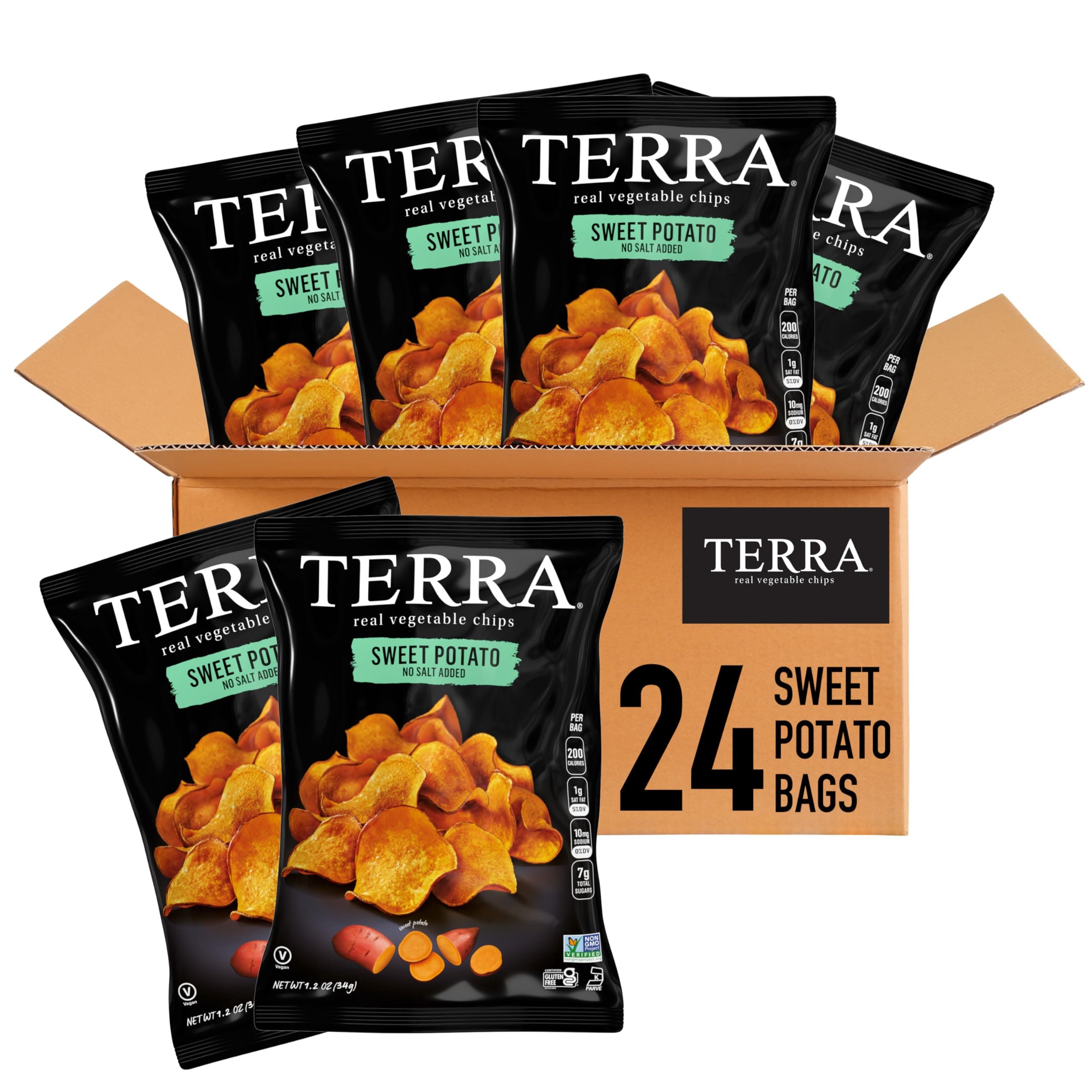 TERRA Sweet Potato Chips, No Salt Added