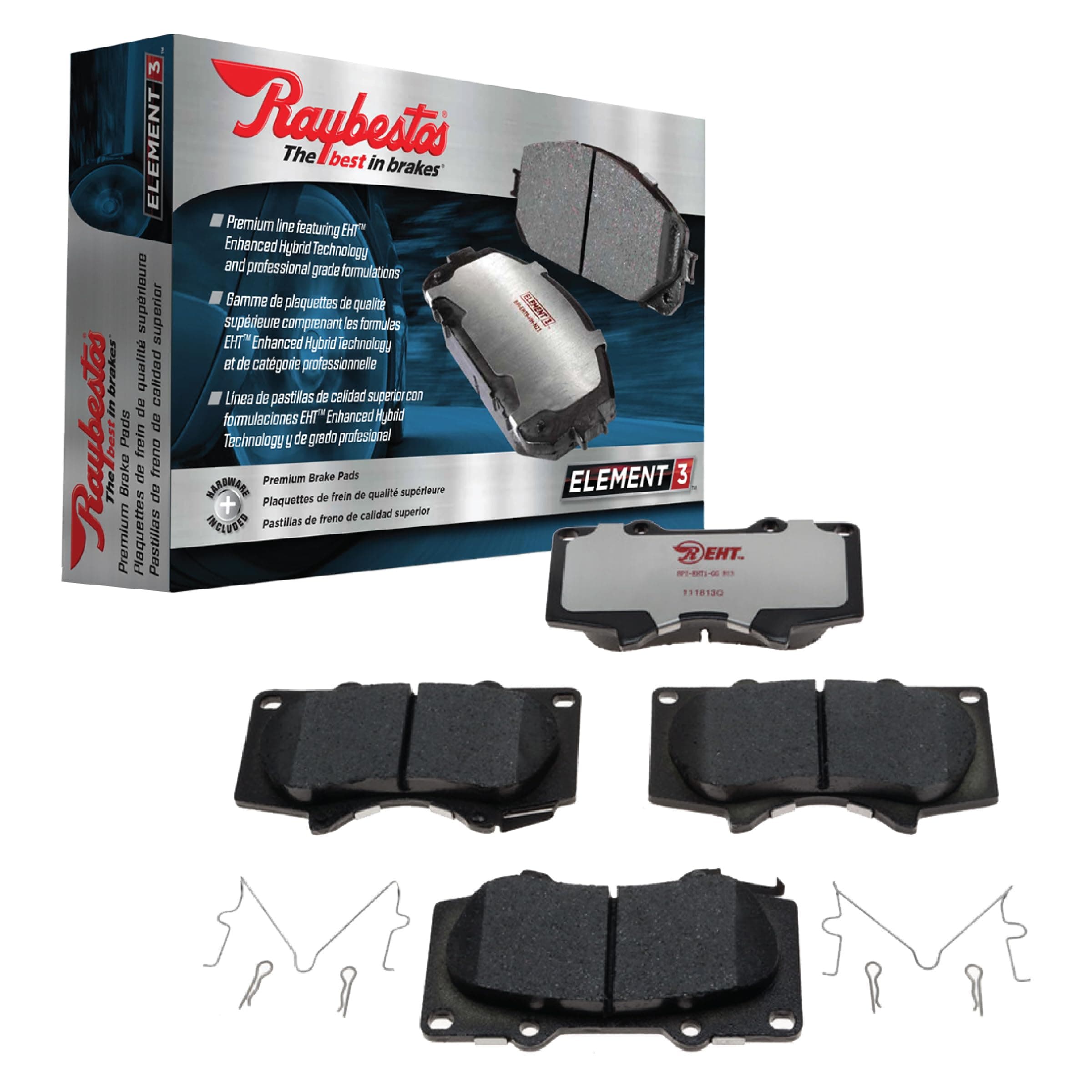 Raybestos Premium Raybestos Element3 EHT™ Replacement Rear Brake Pad Set for Select 2011-2014 Ford Mustang Model Years (EHT1465H)
