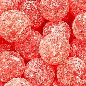 – Mega Sour Candy Cherry 227g - Trendy Sweet Bags - Traditionally Handmade Sweets - Sour Coating Lasts 20 Seconds - Candies for Party Bag, Gift Hamper, or Hamper Box