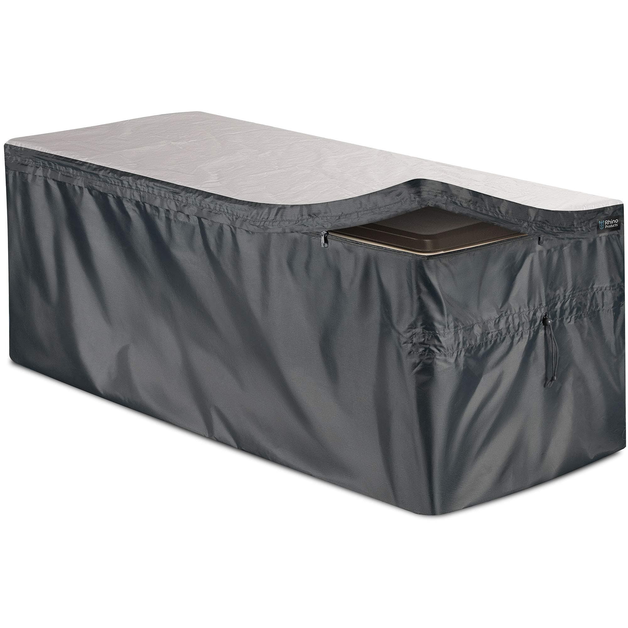 Bag Mate Deck Box Cover, Waterproof Quick Open Cover Top with Zipper (51.5" x 27" x 28")