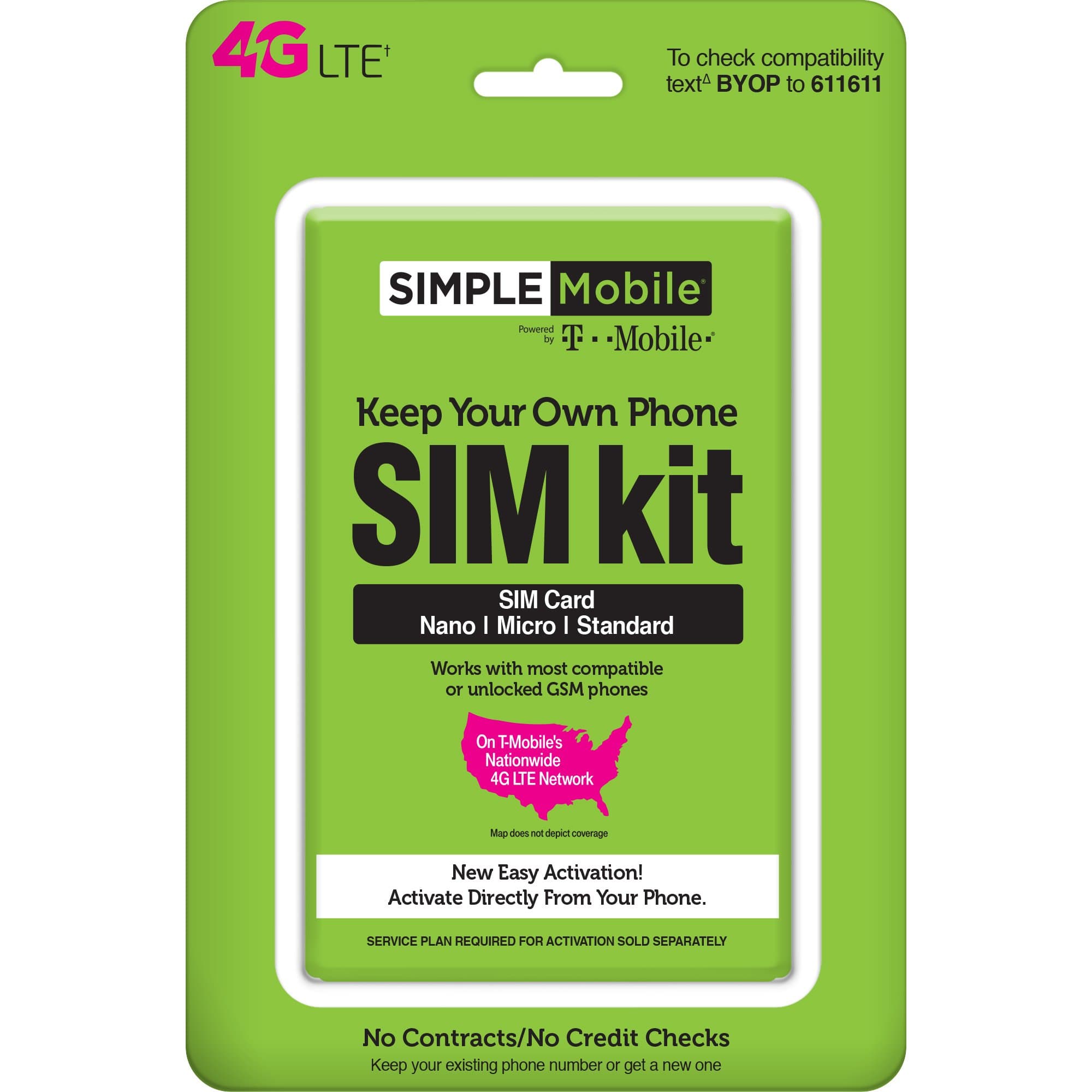 Powered by Tmobile, Universal Sim Kit
