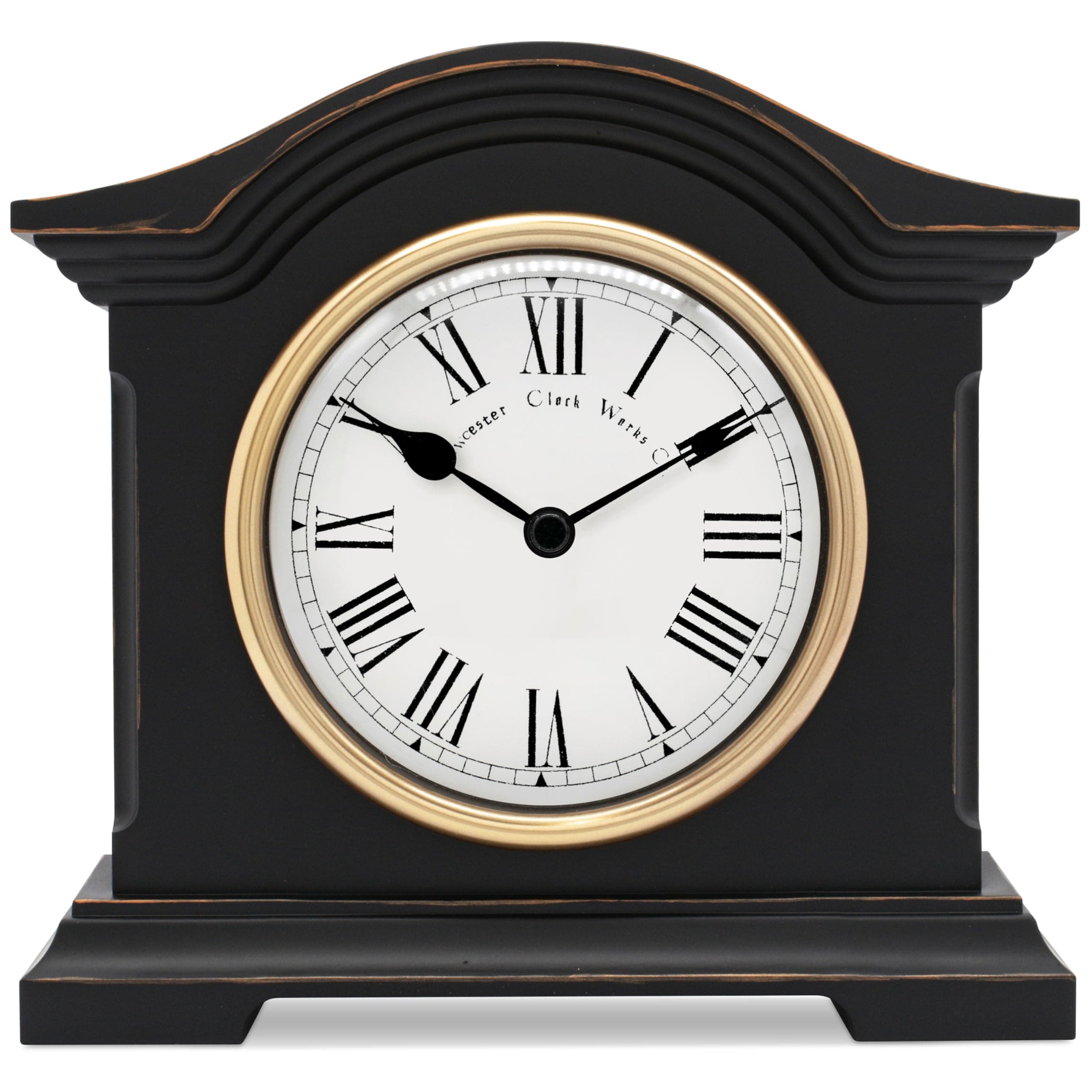 Acctim 33283 Falkenburg Mantel Clock, Black