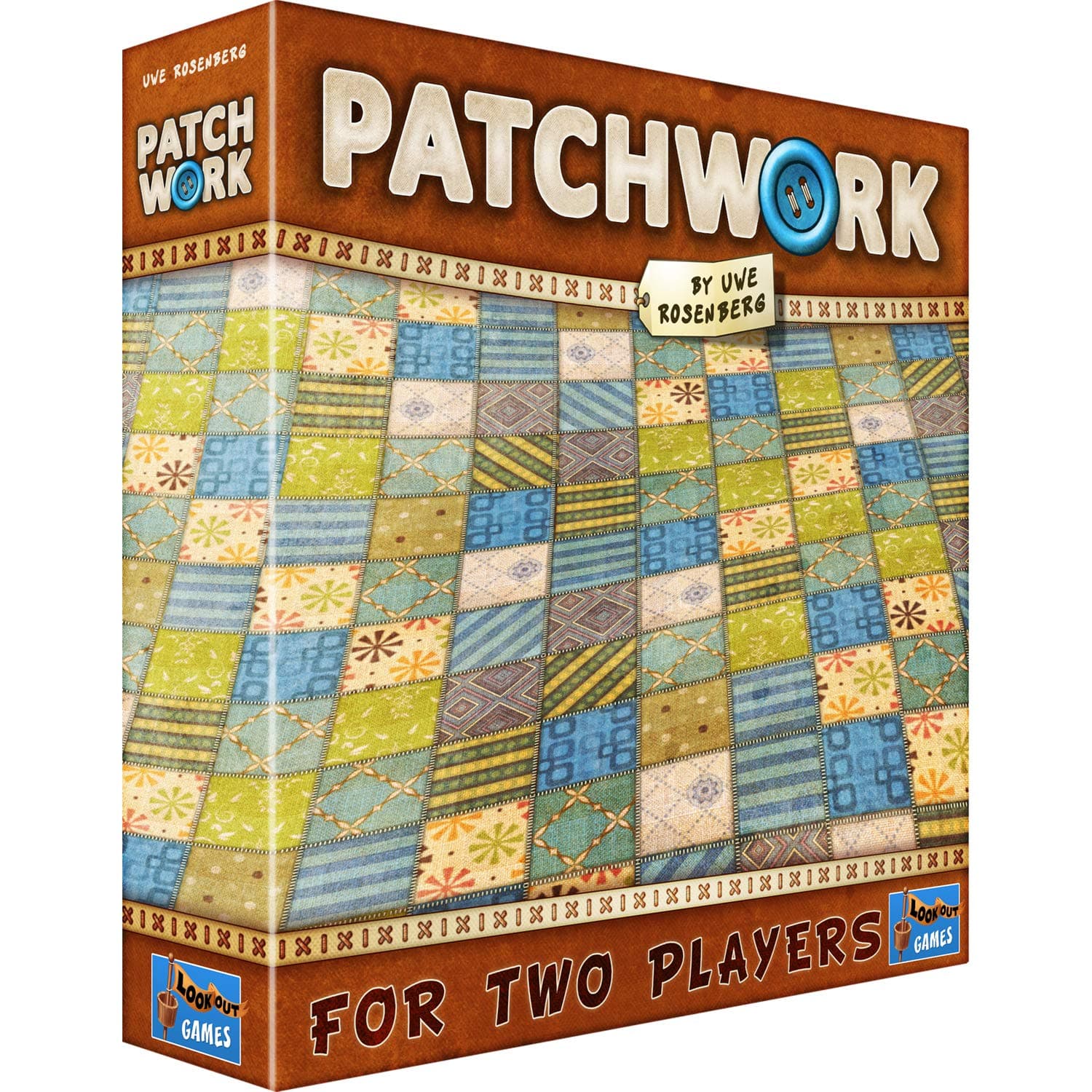 Patchwork Board Game - A Two-Player Quilting Strategy Game by Uwe Rosenberg! Interactive Puzzle Game for Kids & Adults, Ages 8+, 2 Players, 30 Minute Playtime, Made by Lookout Games
