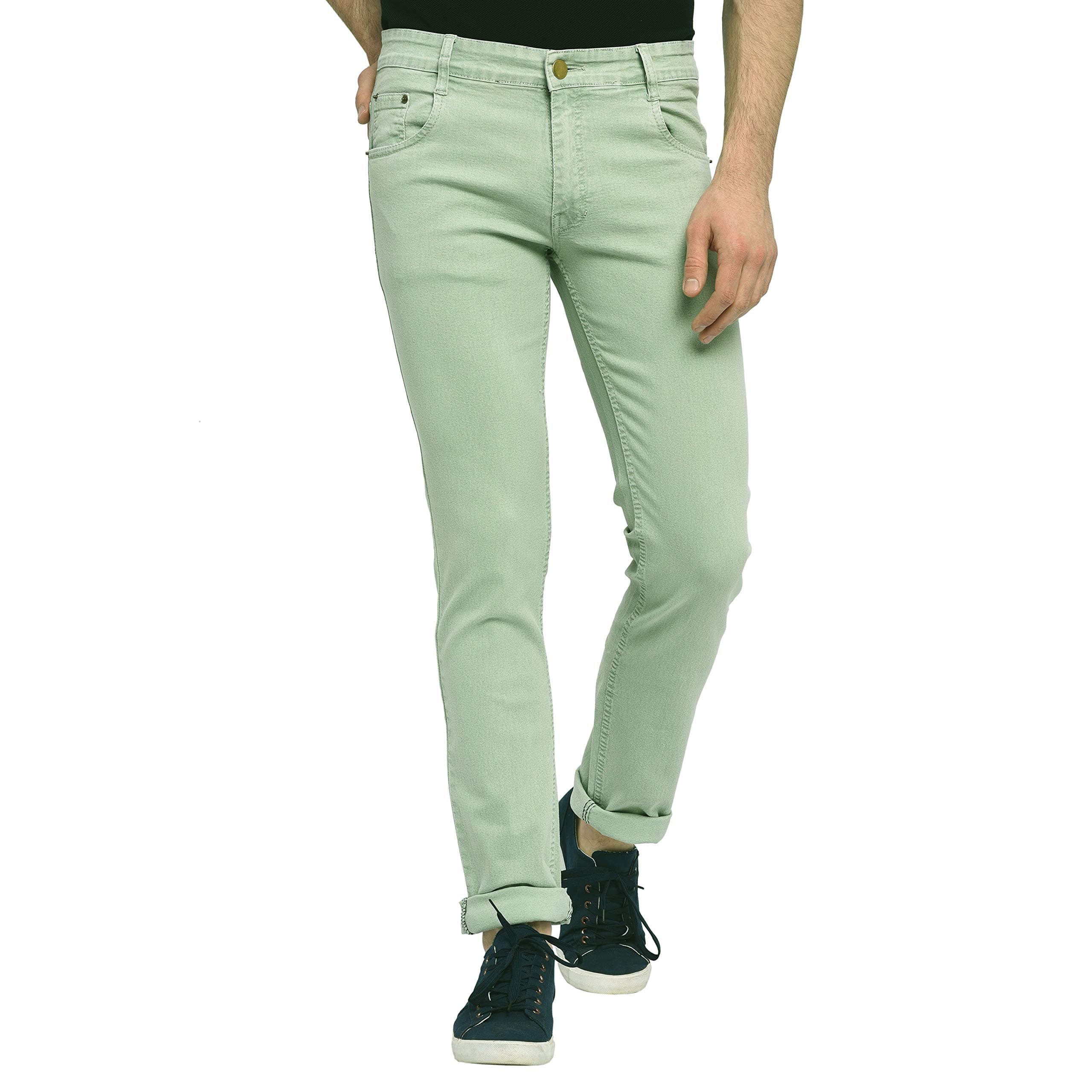 STUDIO NEXXMen's Regular Fit Stretch Jeans