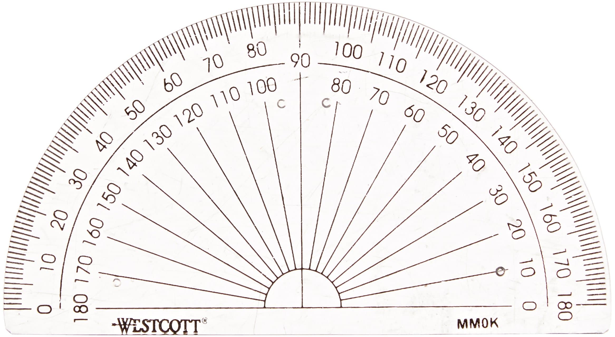 180° Protractor, 4-Inch