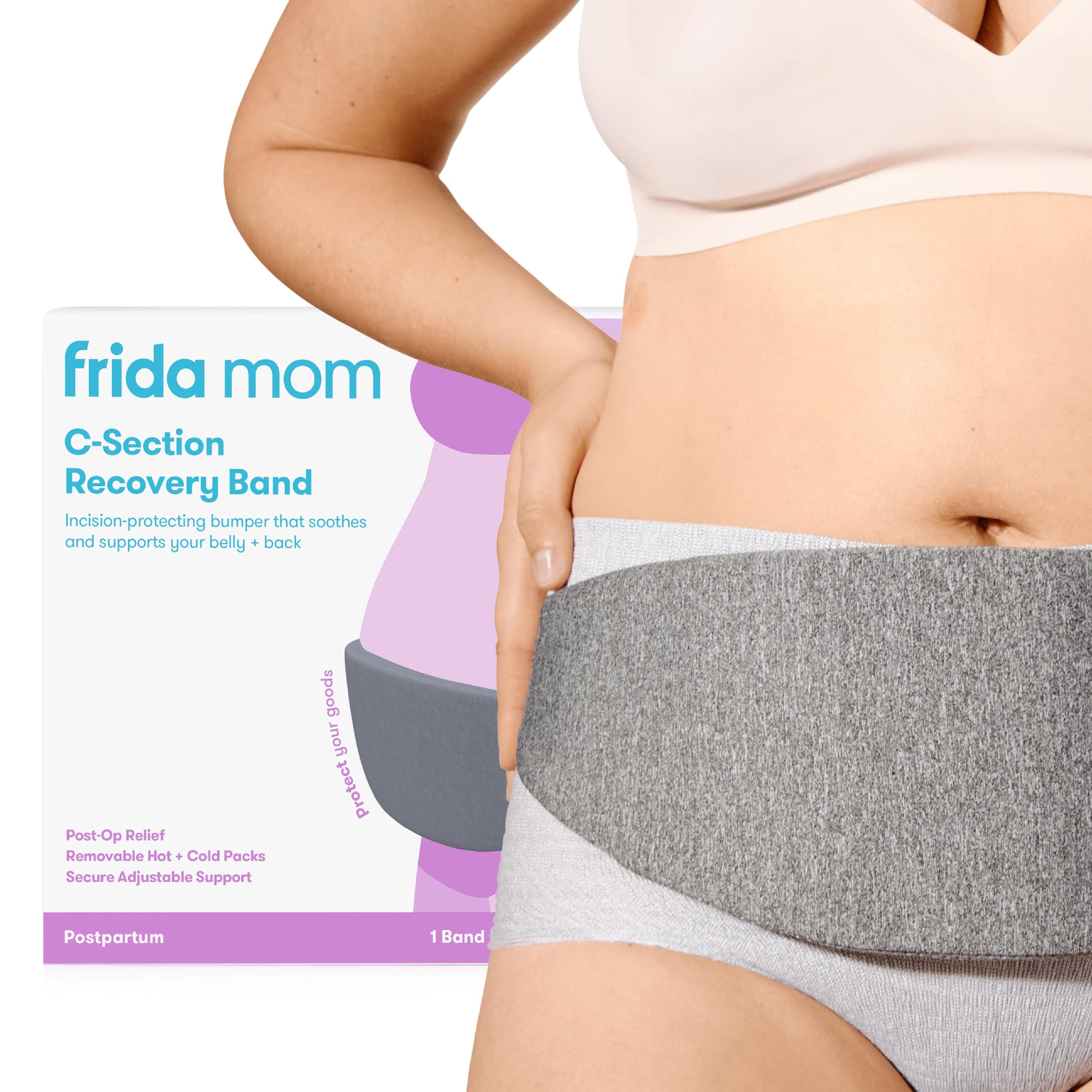 Frida Mom C-Section Recovery Band | Post-Op Incision Protector | Targeted Hot + Cold Therapy