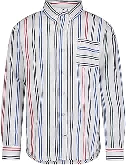 Tommy Hilfiger Boys Boys Oxford Long Sleeve Dress Shirt, Collared Button-Down with Chest Pocket, Regular Fit