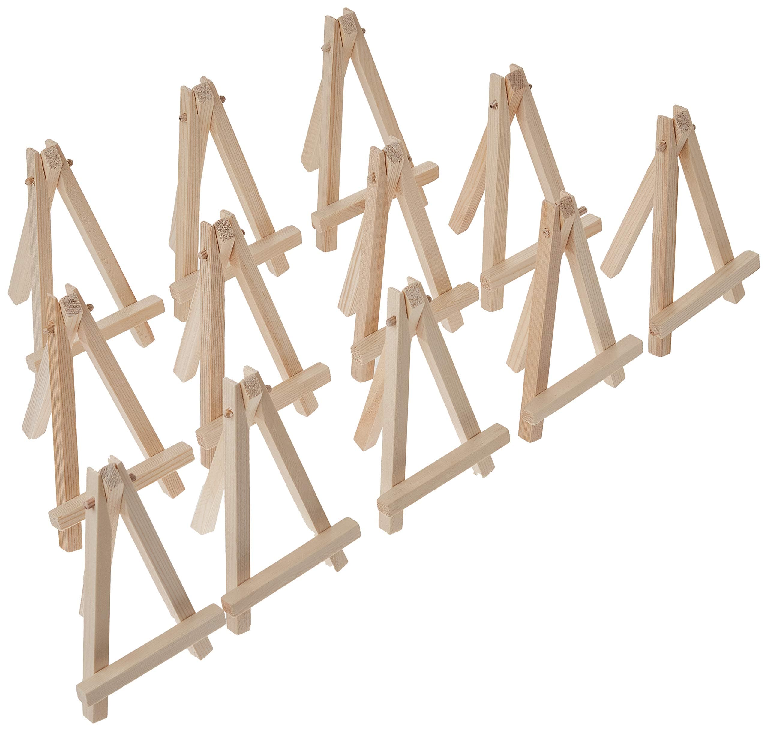 EBOOT12 Pack Mini Wood Display Easel (5 Inch)