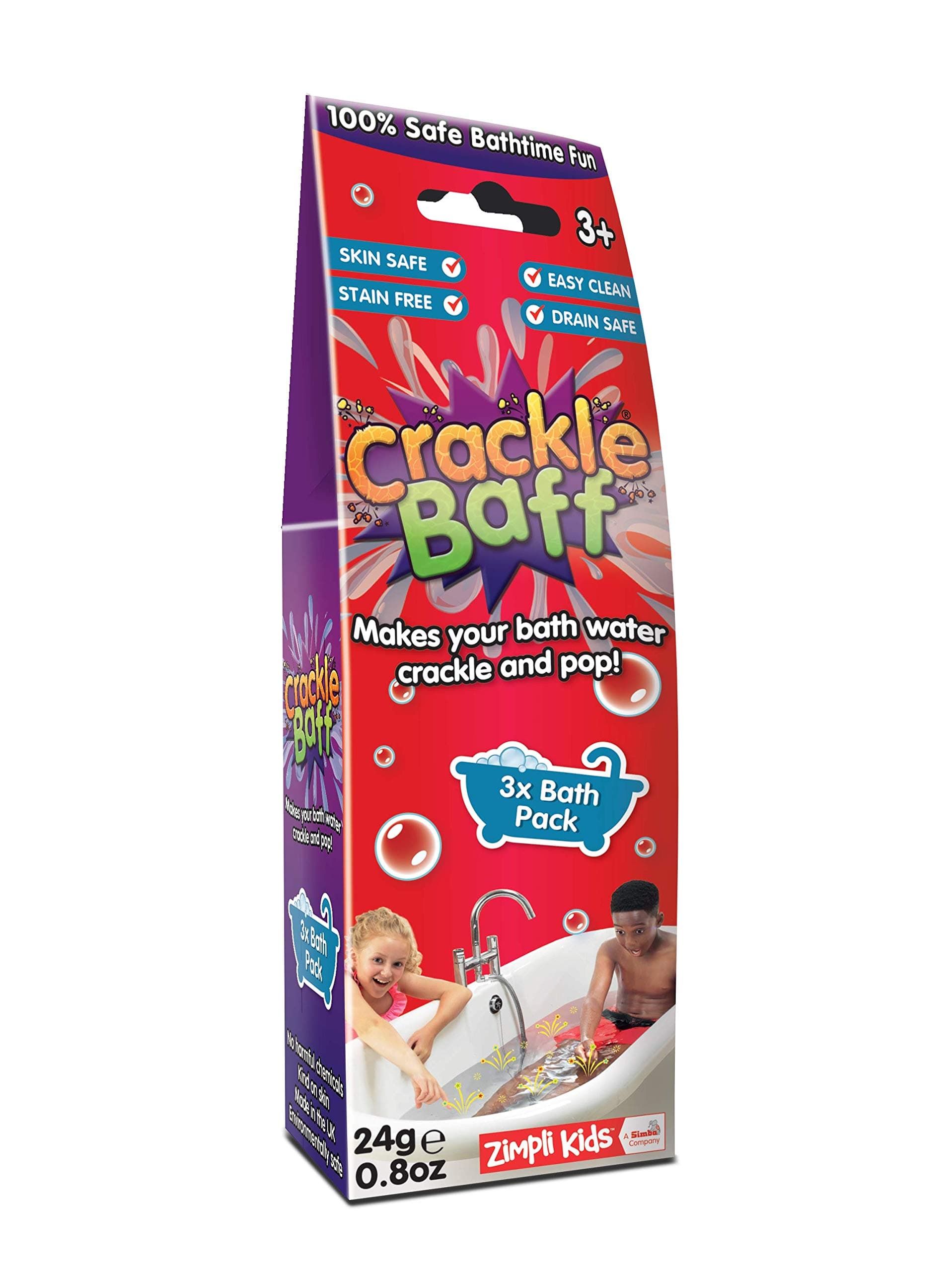 ZIMPLI KIDS LIMITED Crackle Baff-24g-3 Bath Pack