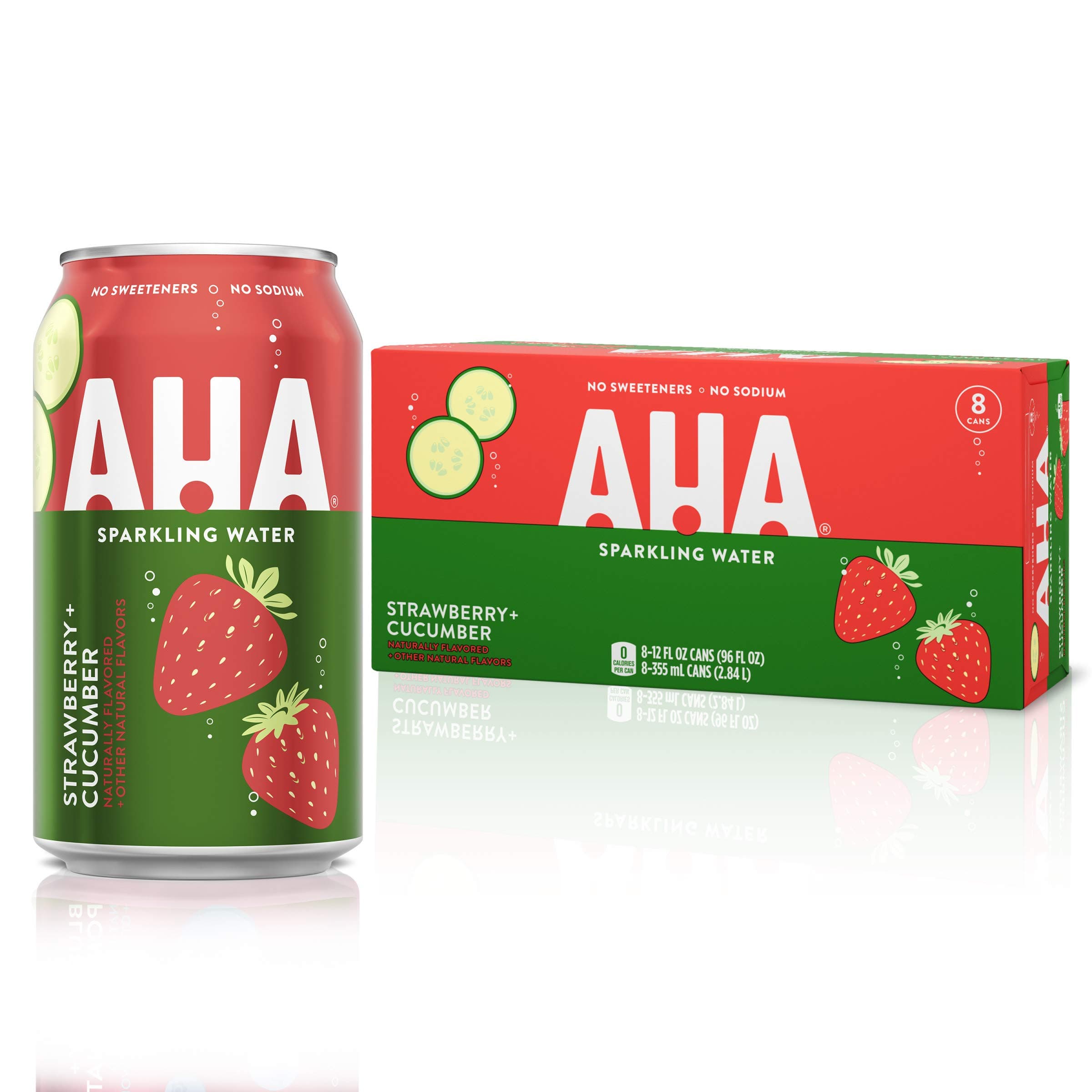 AHA 12oz 8pk (Strawberry + Cucumber)