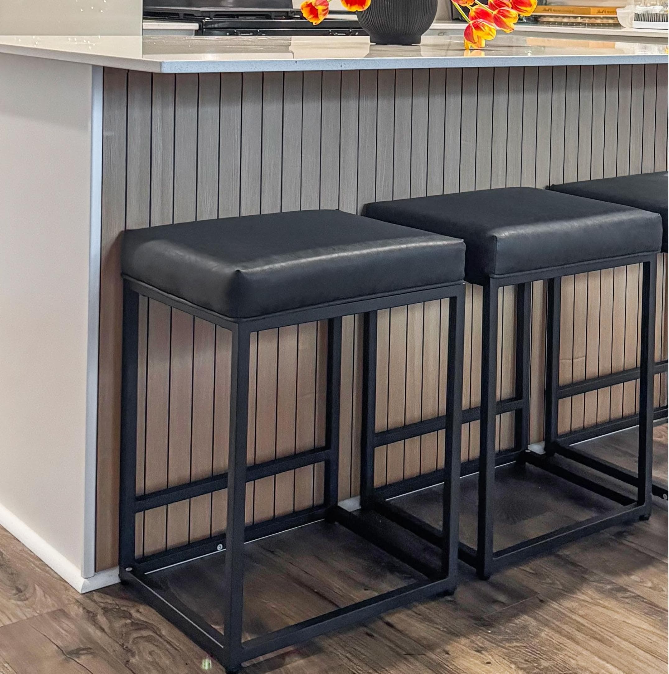 ALPHA HOME Counter Height Bar Stools