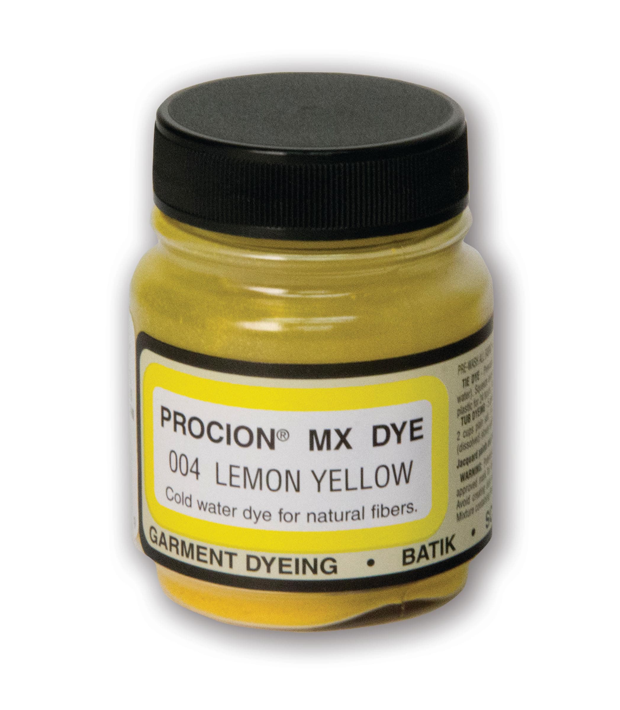 Procion MX Fabric Dye, 2/3 fl oz, Lemon Yellow