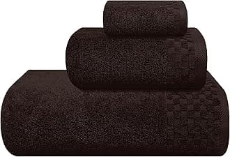 MyOwn Ultra Soft 3 Pack Cotton Towel Set, Includes an Oversized Bath Towels 70 x 140 cm, a Hand Towels 40 x 60 cm and a Wash Bed 30 x 30 cm, Brown